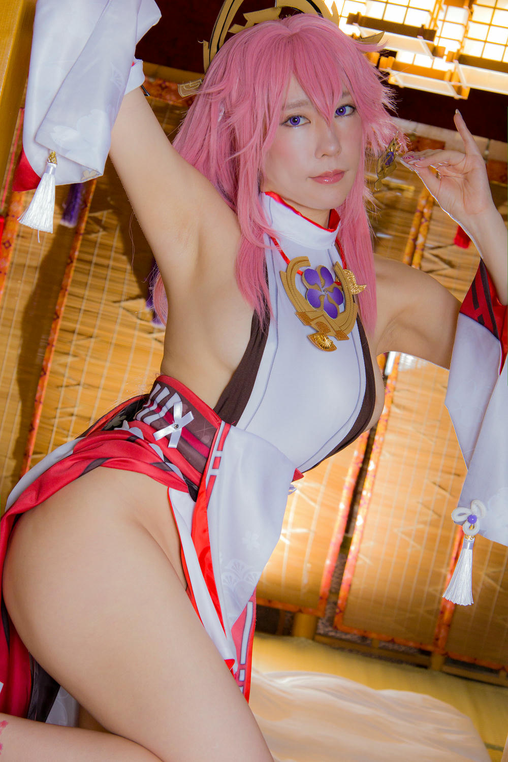 林檎蜜纪Cosplayer-HERESYNO.032 Yae Miko (Genshin Impact) [139P1V-2_1.32GB]_第1集