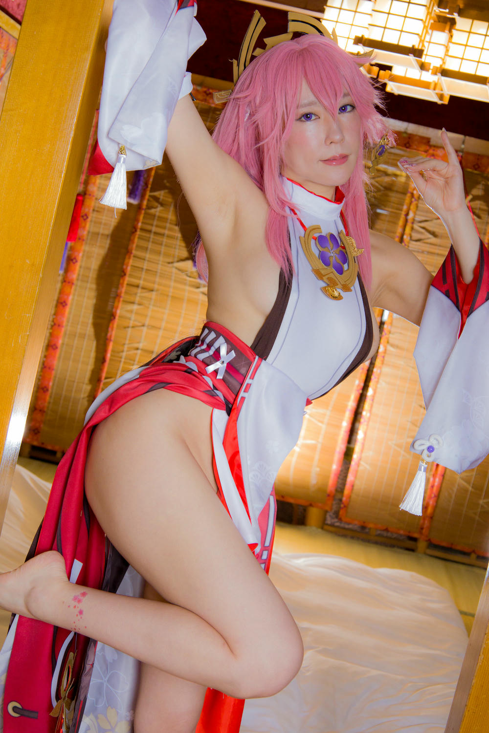 林檎蜜纪Cosplayer-HERESYNO.032 Yae Miko (Genshin Impact) [139P1V-2_1.32GB]_第1集