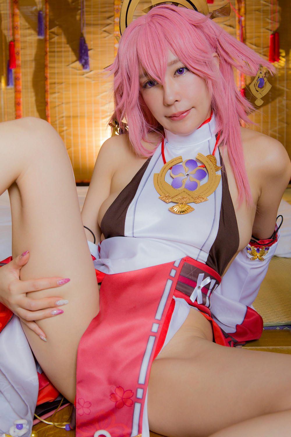 林檎蜜纪Cosplayer-HERESYNO.032 Yae Miko (Genshin Impact) [139P1V-2_1.32GB]_第2集