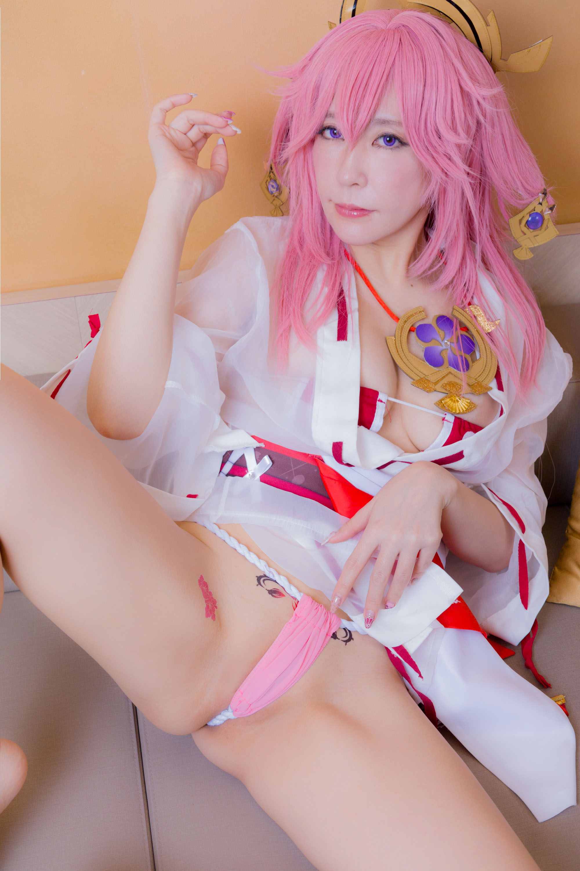林檎蜜纪Cosplayer-HERESYNO.032 Yae Miko (Genshin Impact) [139P1V-2_1.32GB]_第5集