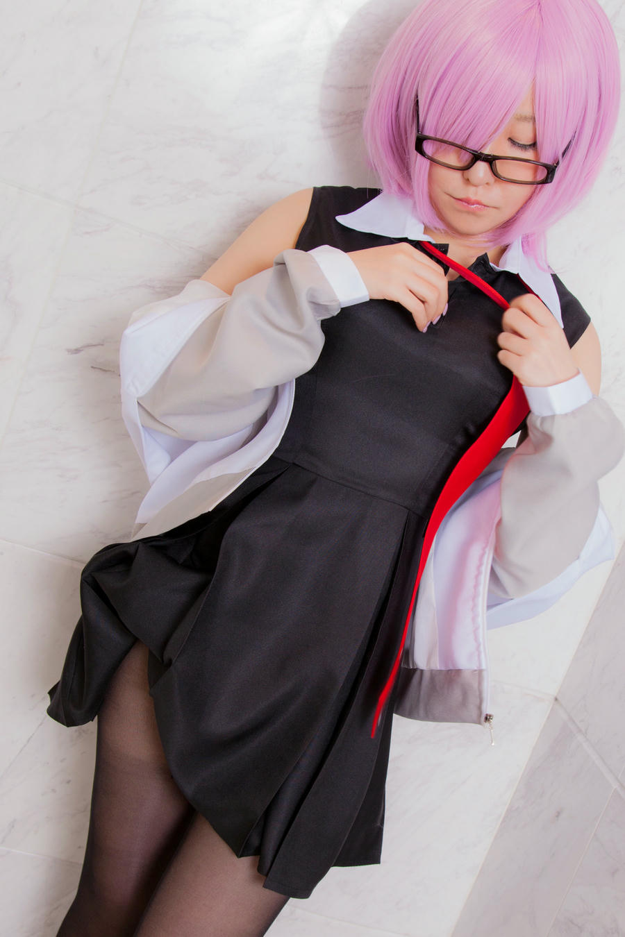 林檎蜜纪Cosplayer-HERESYNO.05 エッチなマシュの人２ [164P1V-2_1.25GB]_第1集