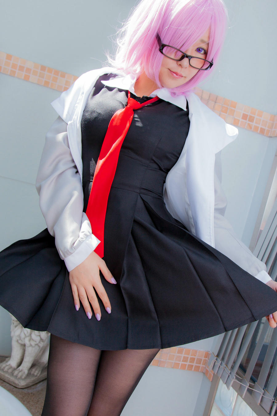 林檎蜜纪Cosplayer-HERESYNO.05 エッチなマシュの人２ [164P1V-2_1.25GB]_第1集