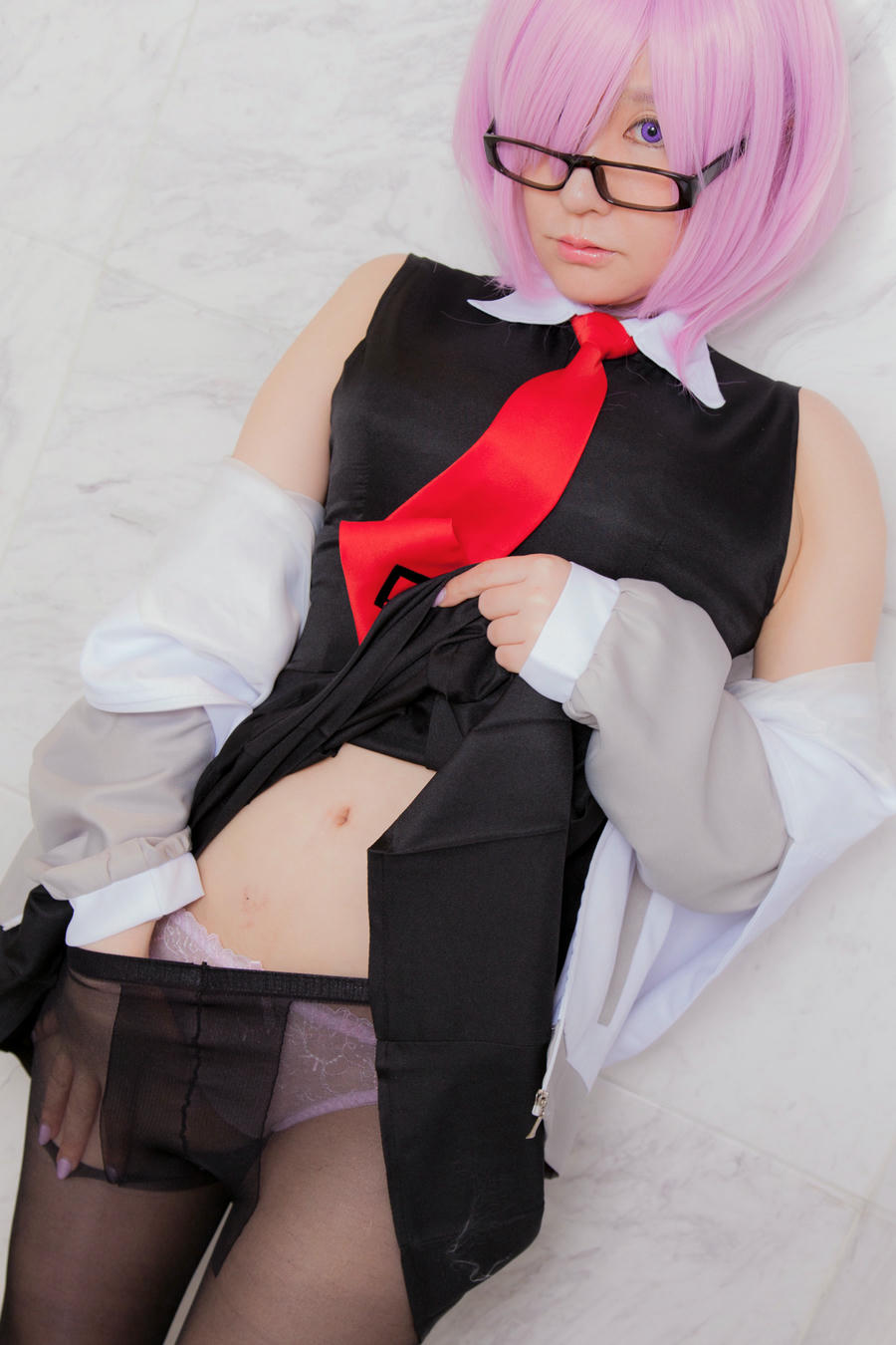 林檎蜜纪Cosplayer-HERESYNO.05 エッチなマシュの人２ [164P1V-2_1.25GB]_第1集