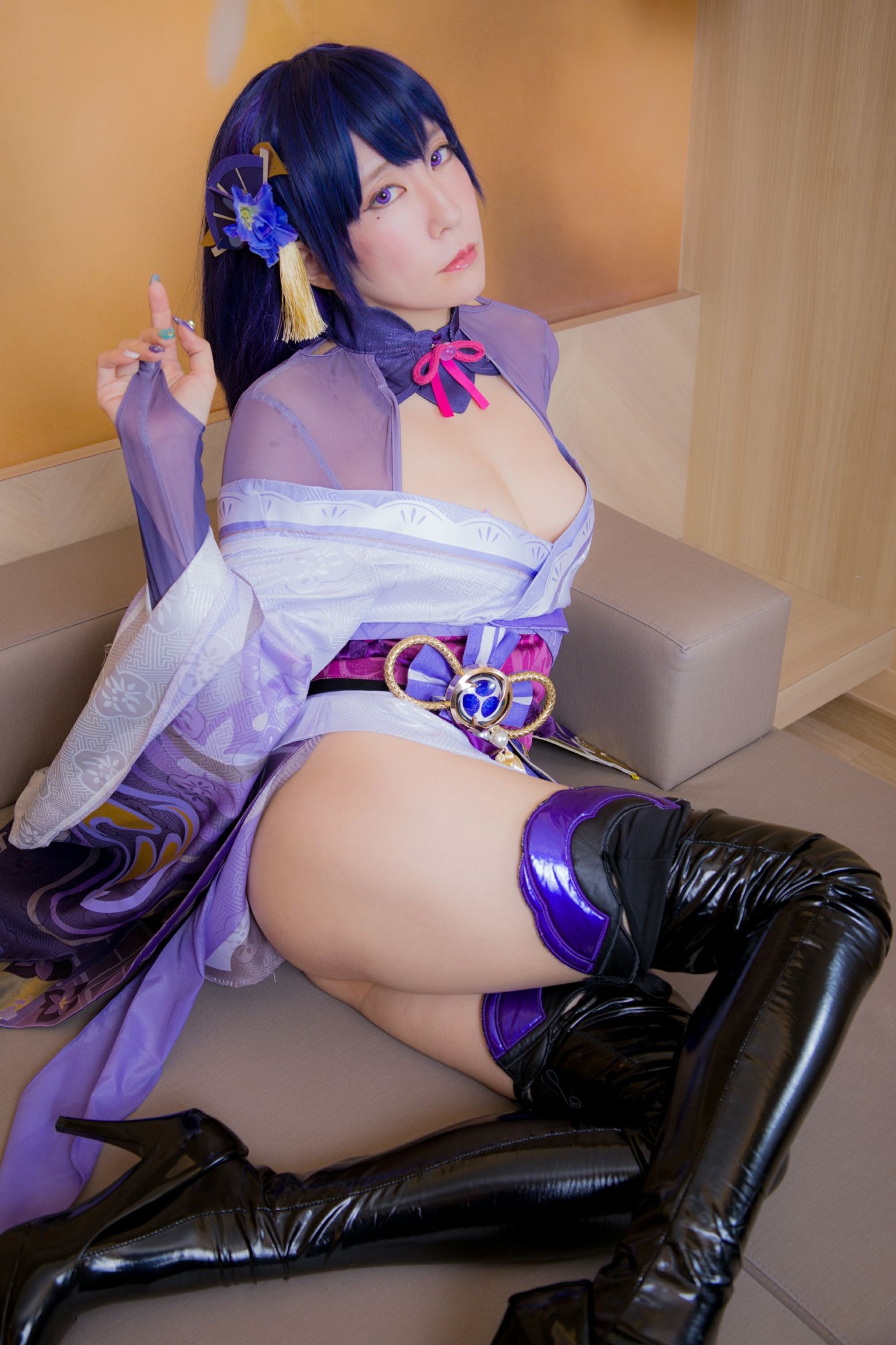 林檎蜜纪Cosplayer-HERESYNO_1.014 Raiden Shogun [145P-43MB]_第1集