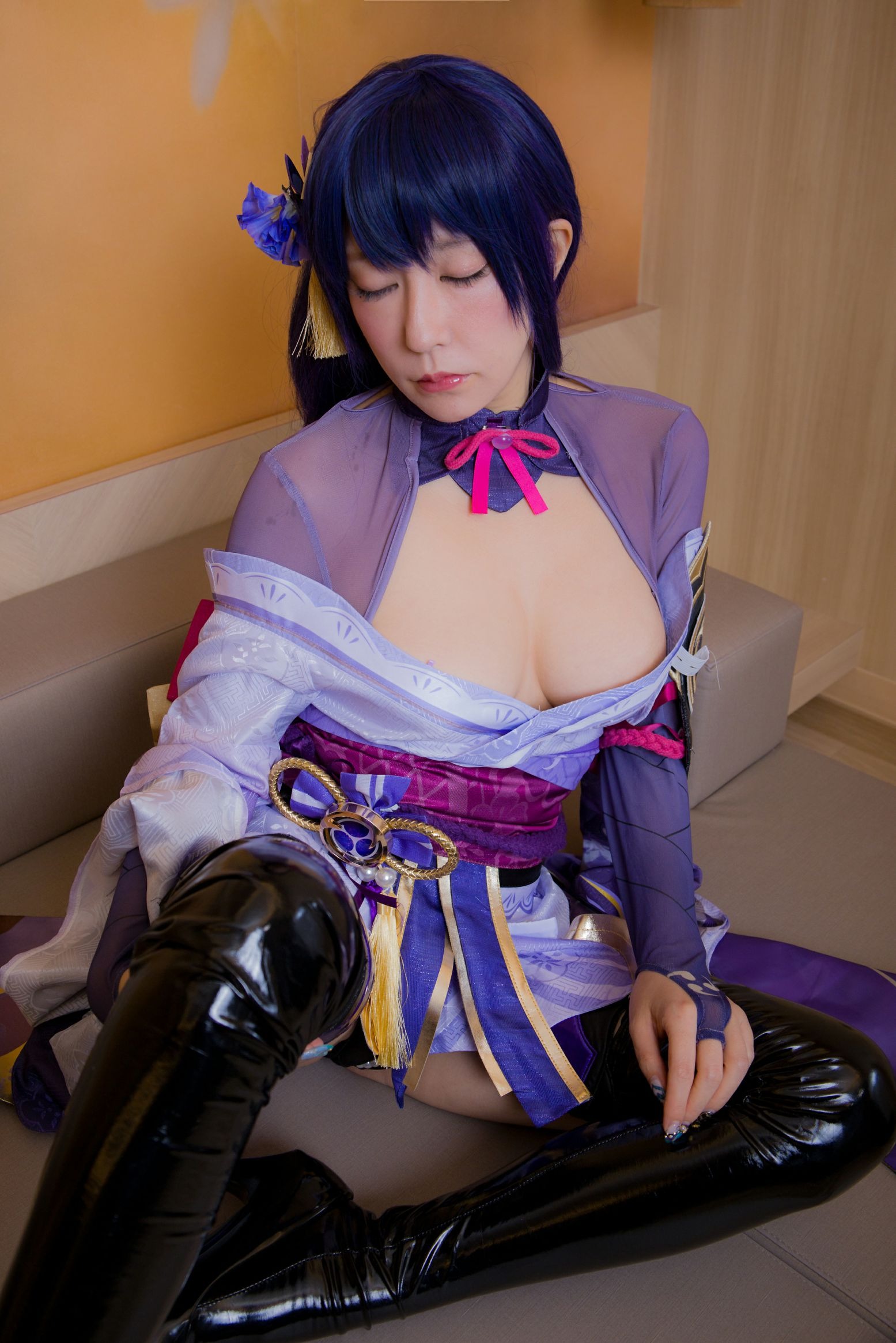 林檎蜜纪Cosplayer-HERESYNO_1.014 Raiden Shogun [145P-43MB]_第2集
