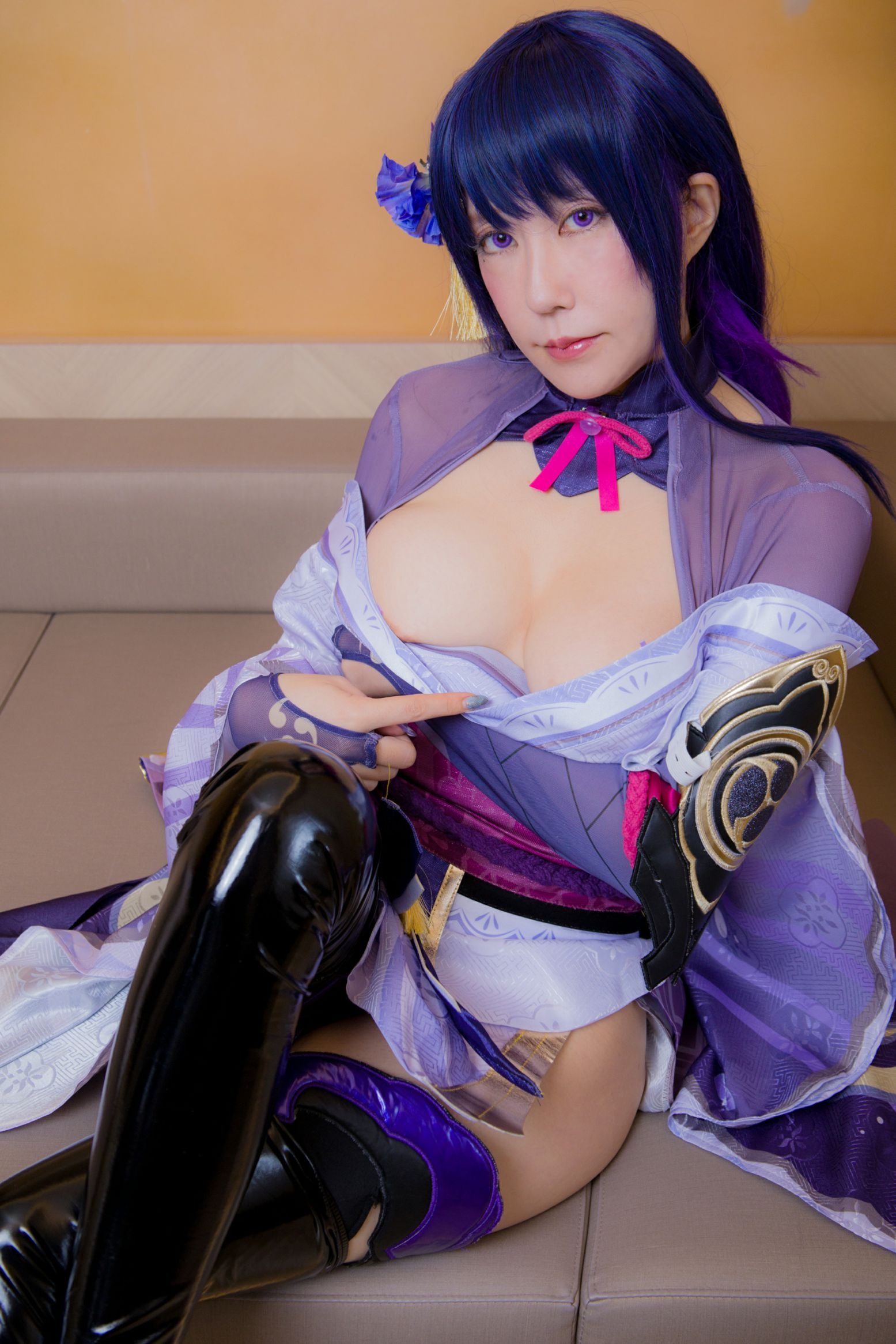 林檎蜜纪Cosplayer-HERESYNO_1.014 Raiden Shogun [145P-43MB]_第2集