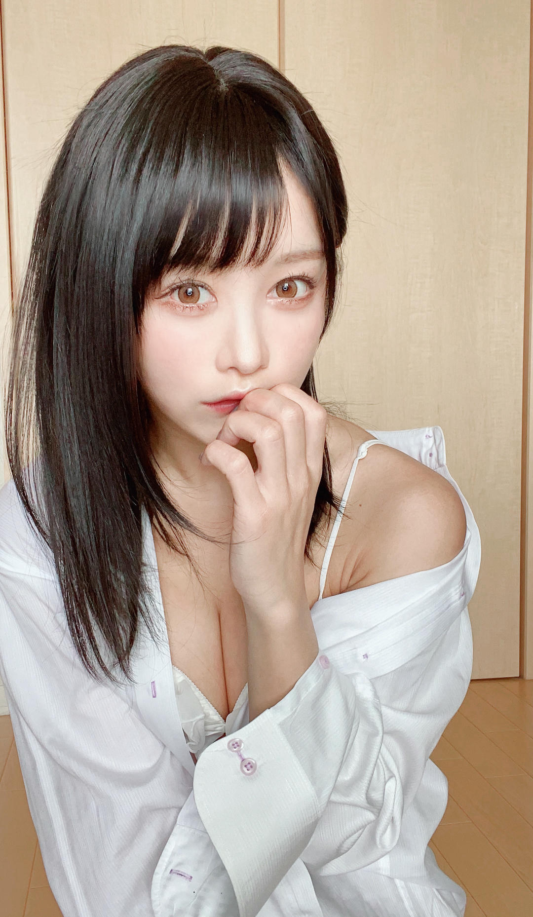 日本coser-193iKkyu3-シフォン下着とシャツ(_✌︎_ω_)✌︎_by_いくみ_from_Fantia_Kemono_第1集