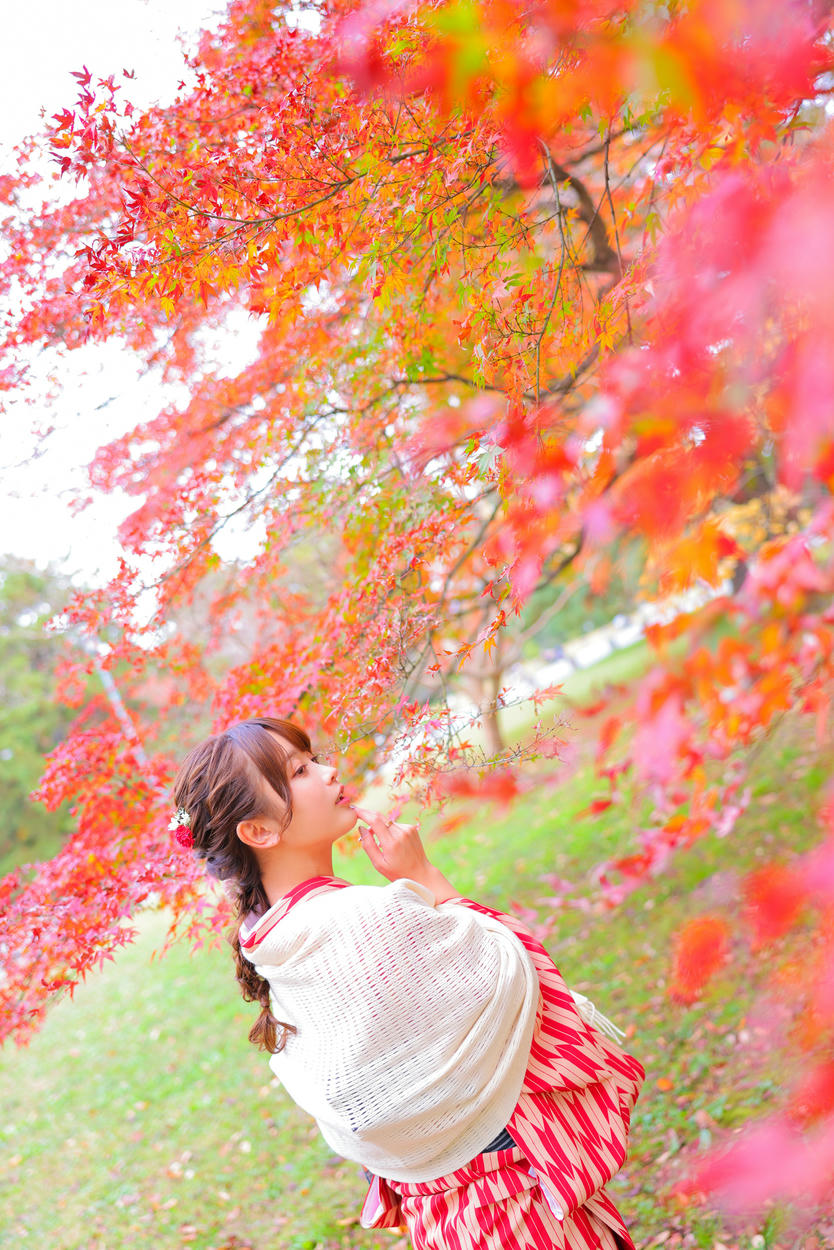 日本coser-193iKkyu3-着物で紅葉🍁✨_by_いくみ_第1集