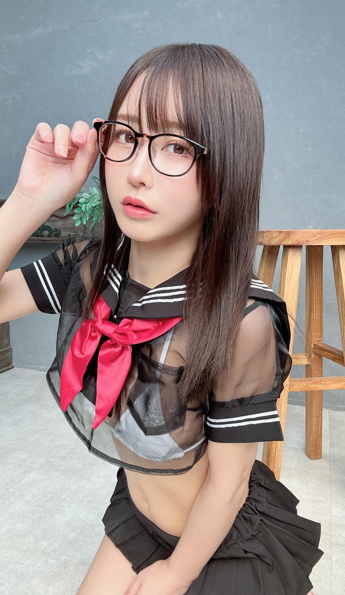 日本coser-193iKkyu3-いくみ-2024-05-12 See-Through Sailor Uniform👩‍🎓❤️ 35P_第1集