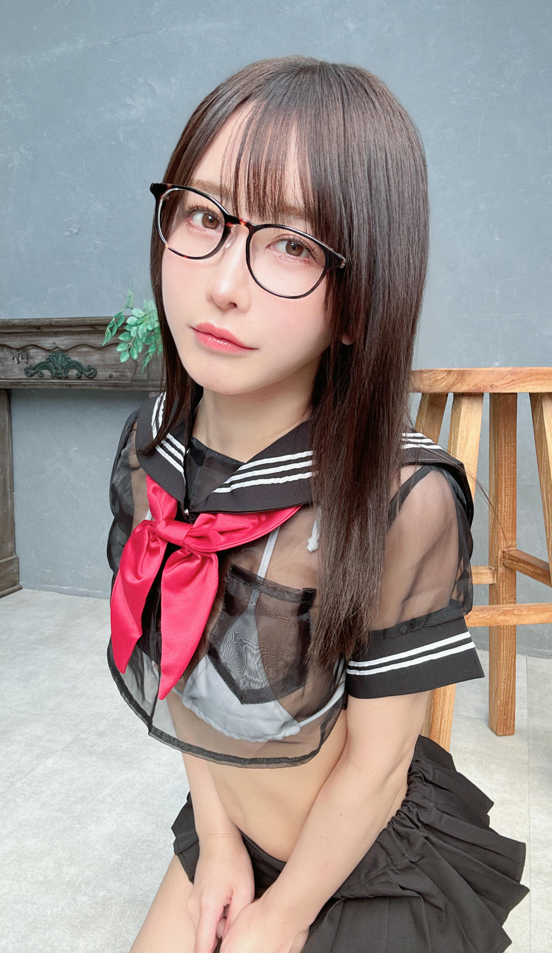 日本coser-193iKkyu3-いくみ-2024-05-12 See-Through Sailor Uniform👩‍🎓❤️ 35P_第1集