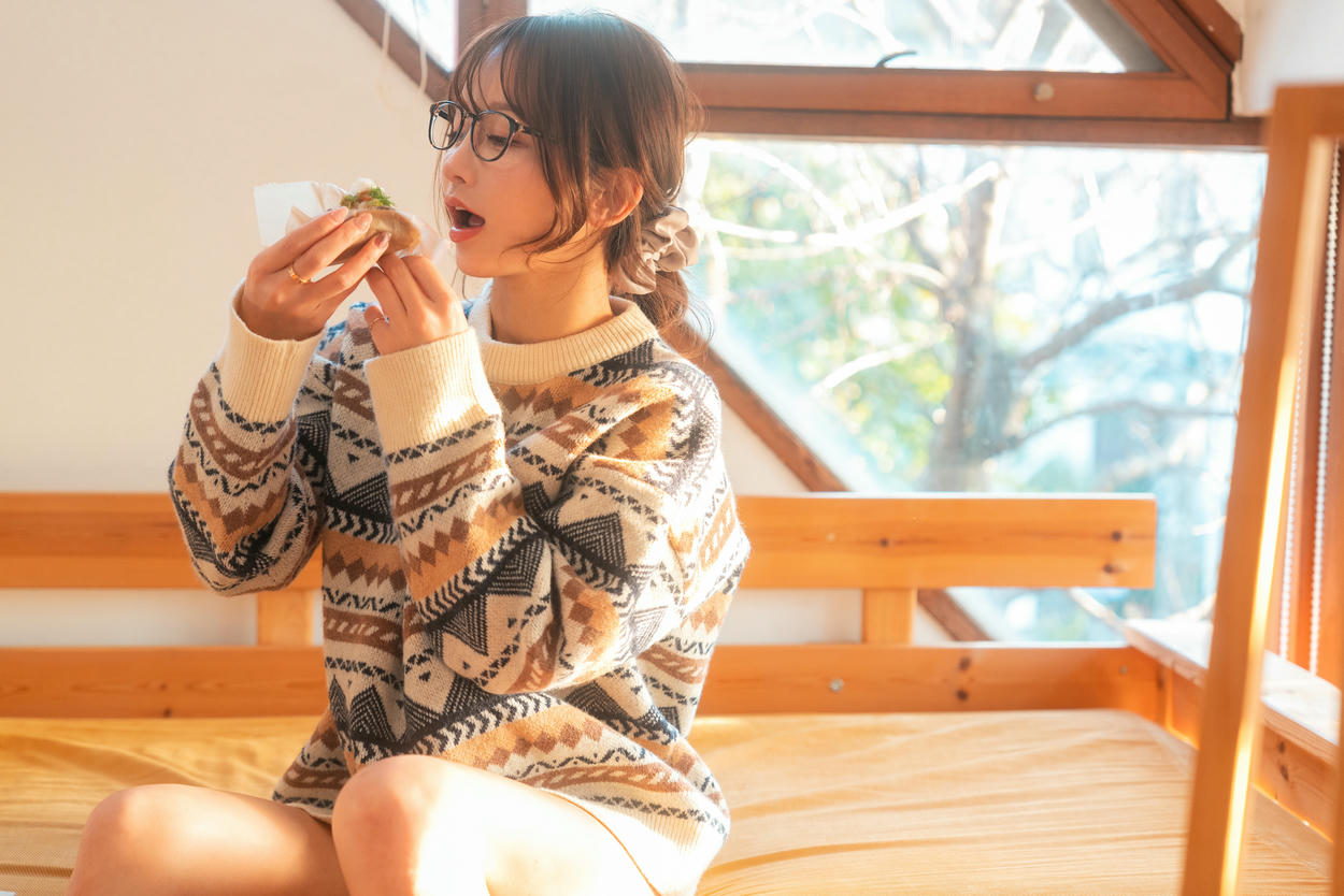 日本coser-193iKkyu3-いくみ-[2023.03.14] Warm and Fluffy Knit 🧶_第1集