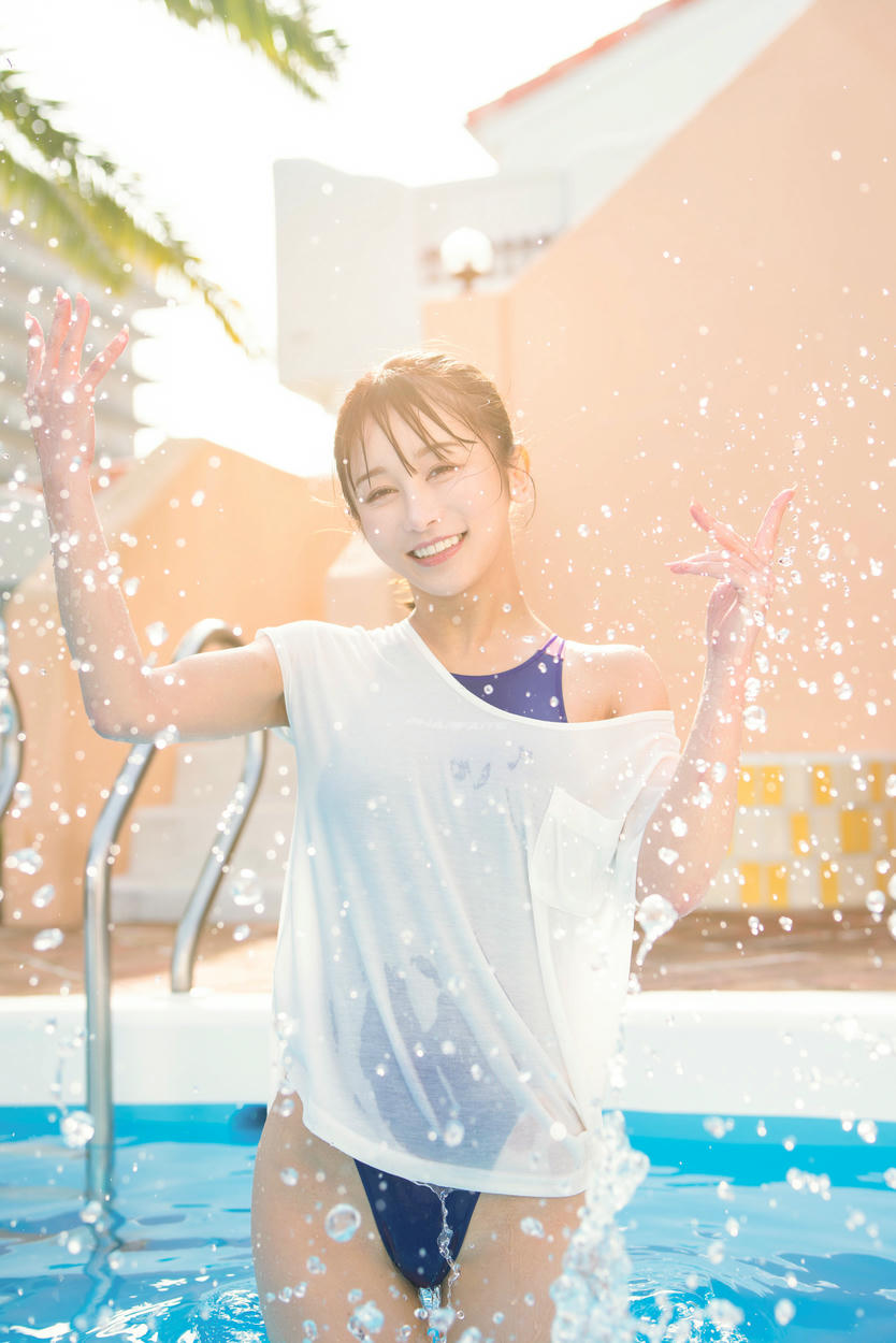 日本coser-193iKkyu3-いくみ-[2023.07.16] Pool×Competition Swimsuit🏊‍♀️☀️_第1集