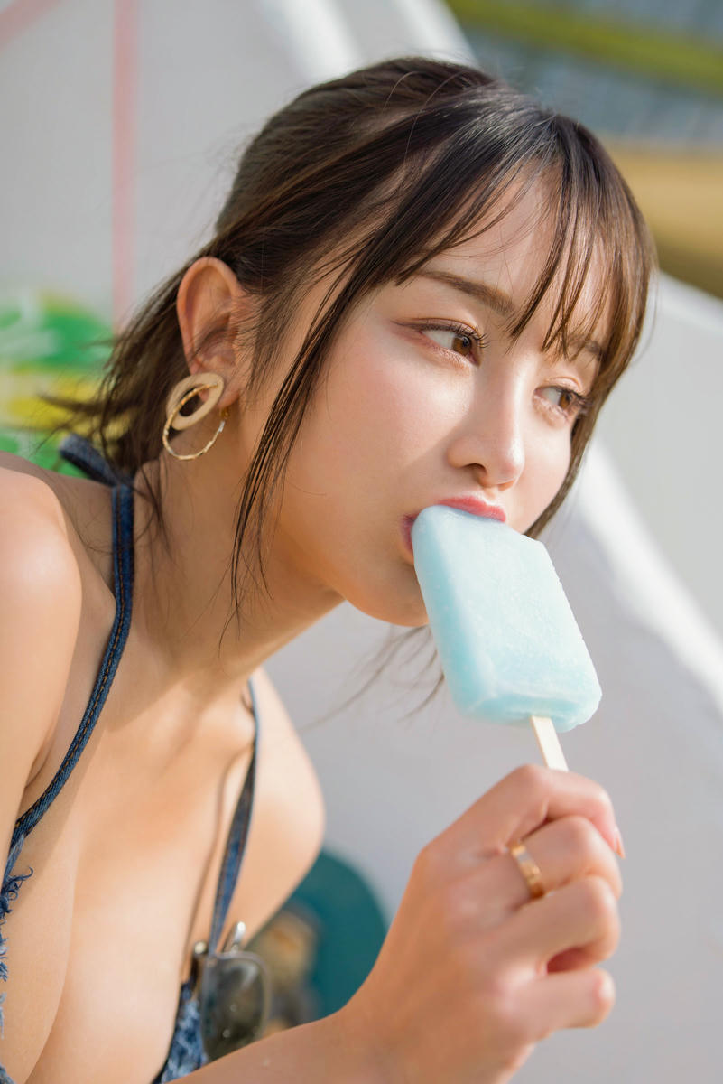 日本coser-193iKkyu3-いくみ-[2023.08.01] Denim Bikini×Popsicle🍨🩷_第1集