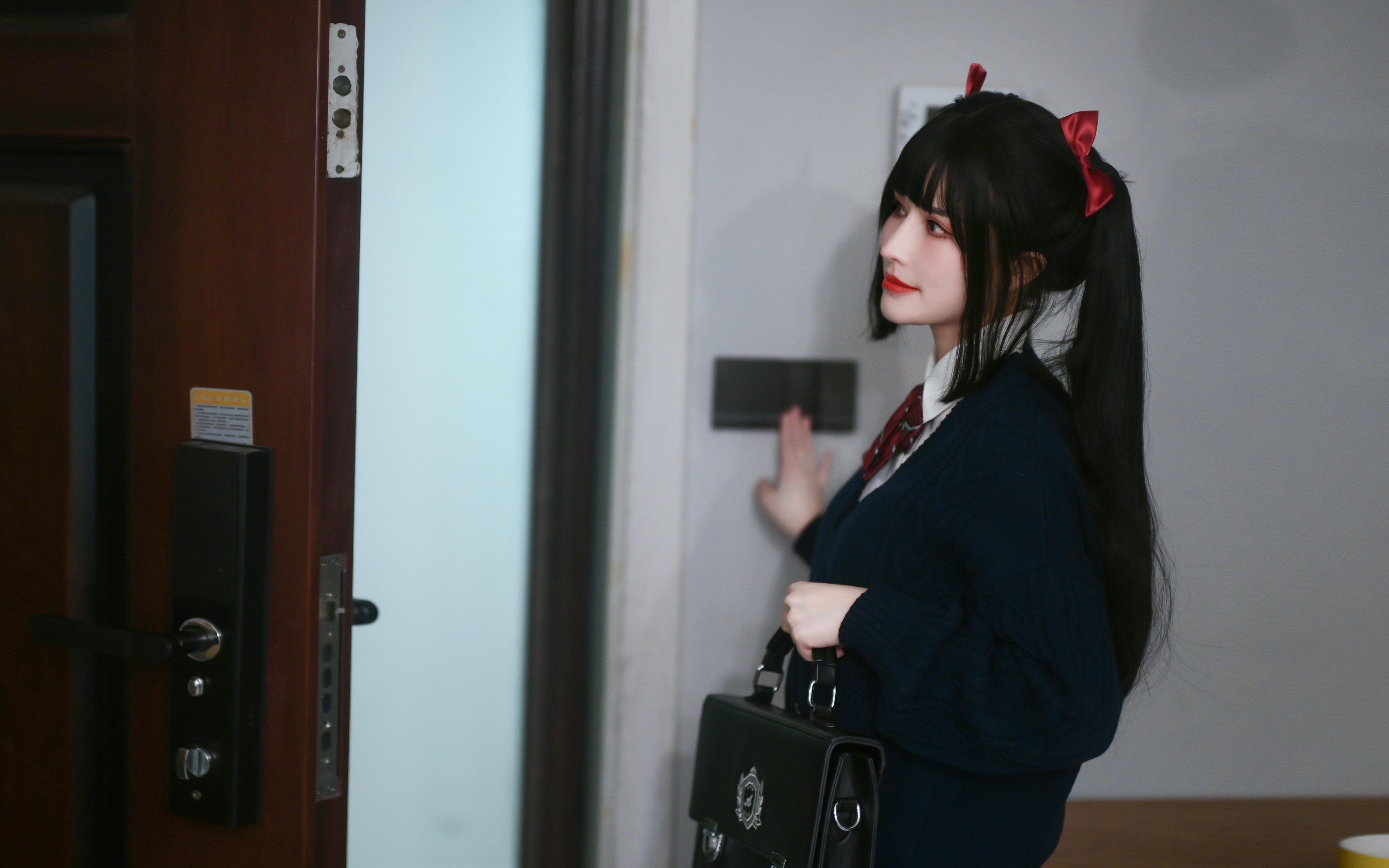 鹿八岁 NO.010 少女的悸动XJK双马尾 [120P1V 2.88GB]_第2集