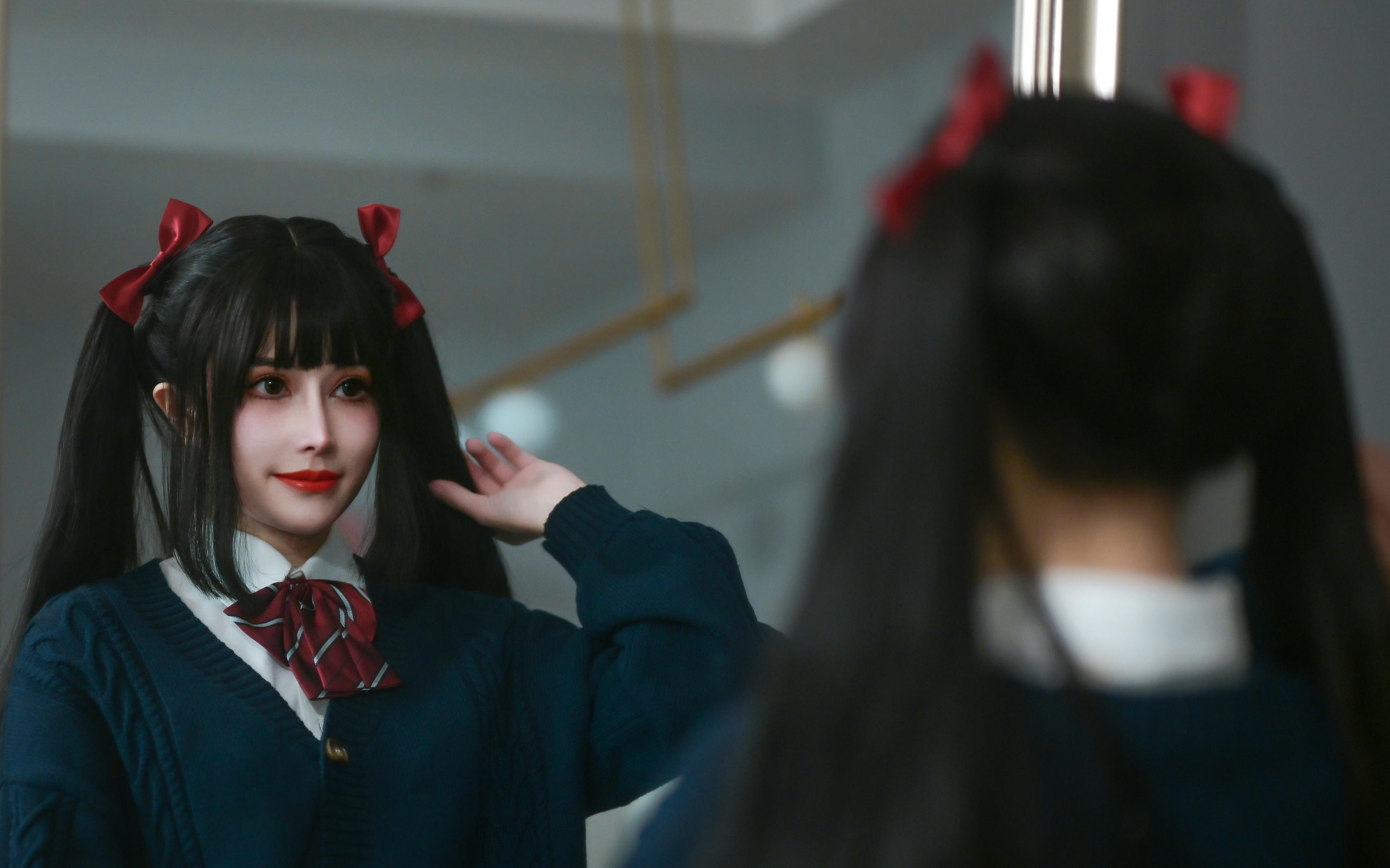 鹿八岁 NO.010 少女的悸动XJK双马尾 [120P1V 2.88GB]_第2集