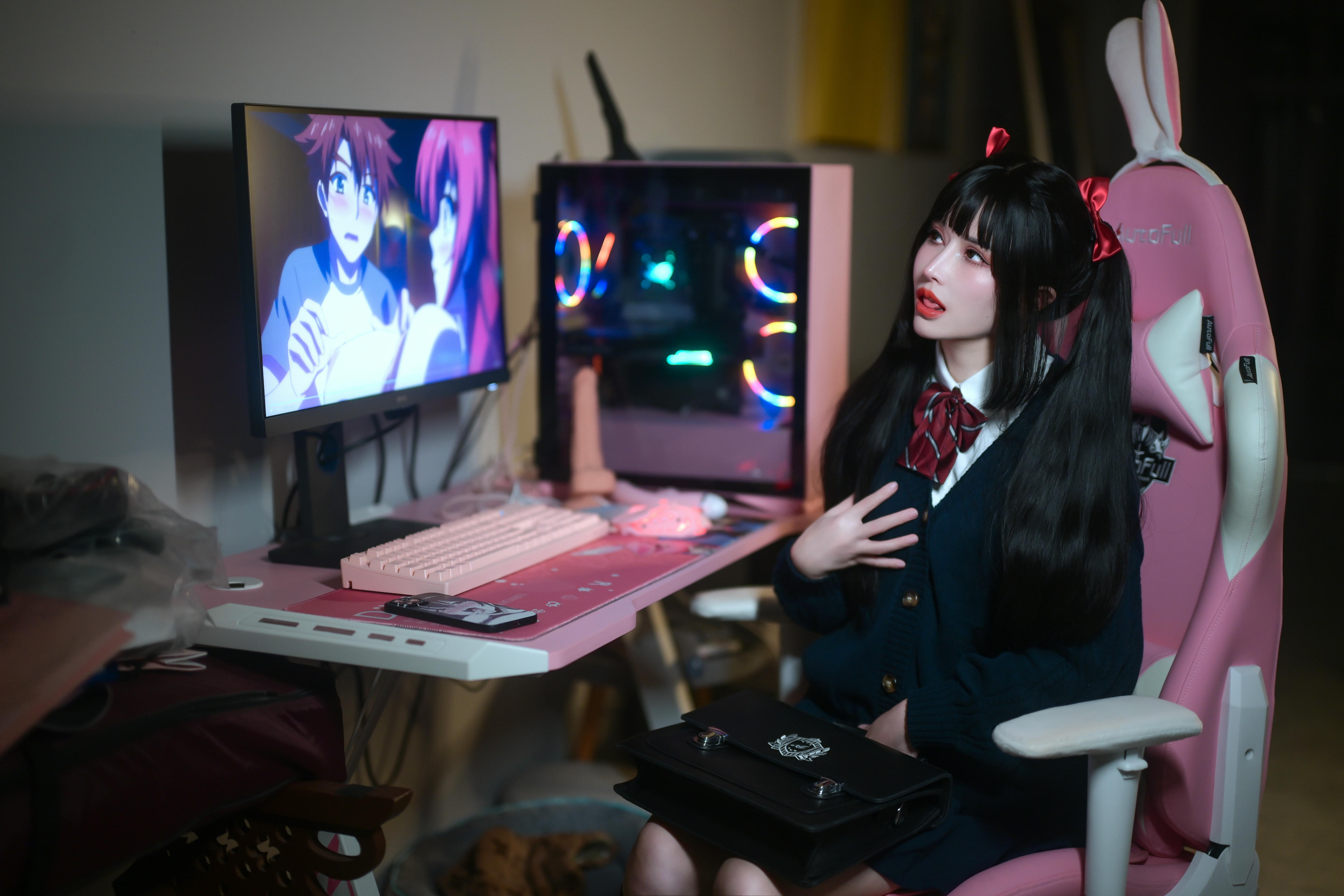 鹿八岁 NO.010 少女的悸动XJK双马尾 [120P1V 2.88GB]_第2集