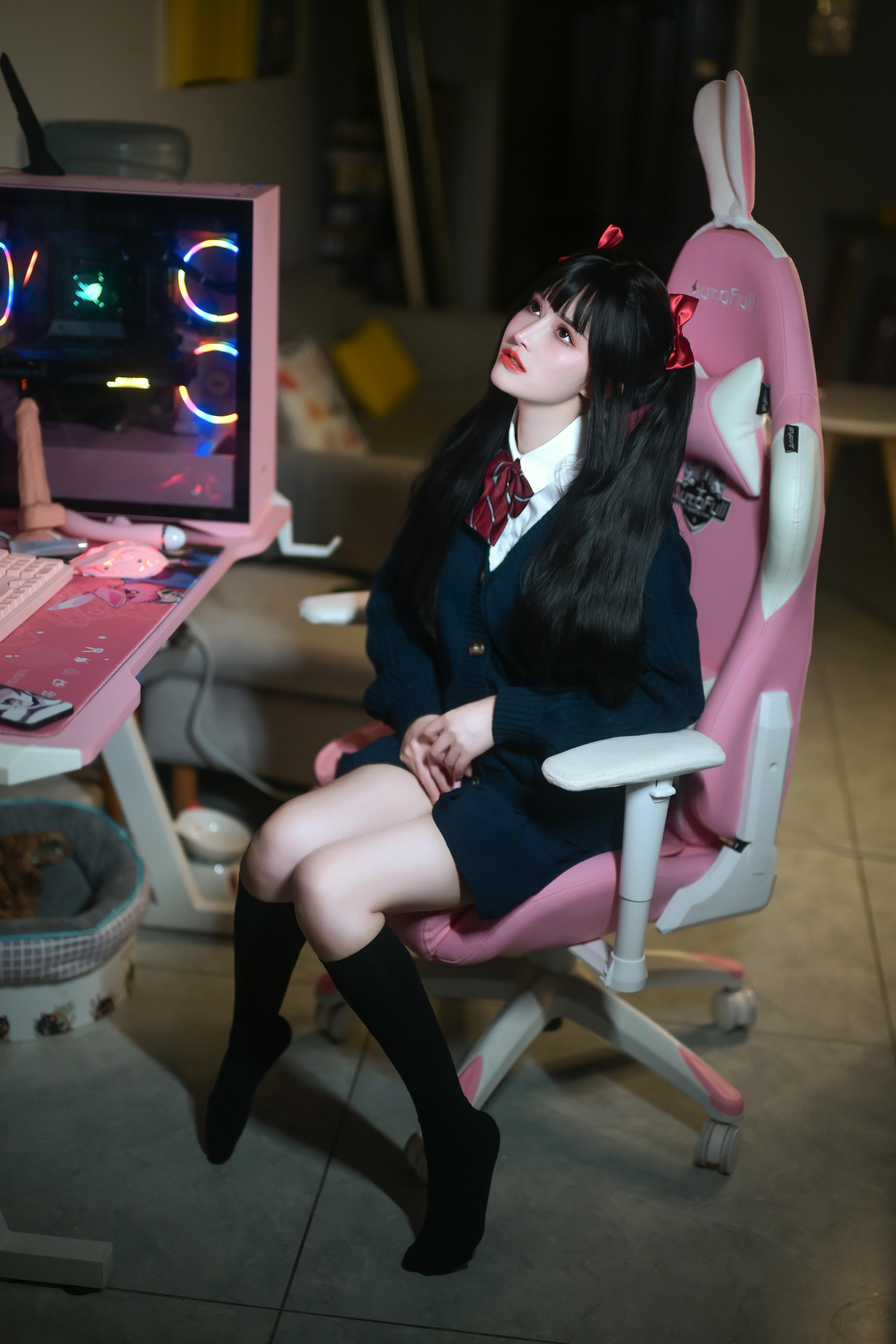 鹿八岁 NO.010 少女的悸动XJK双马尾 [120P1V 2.88GB]_第2集