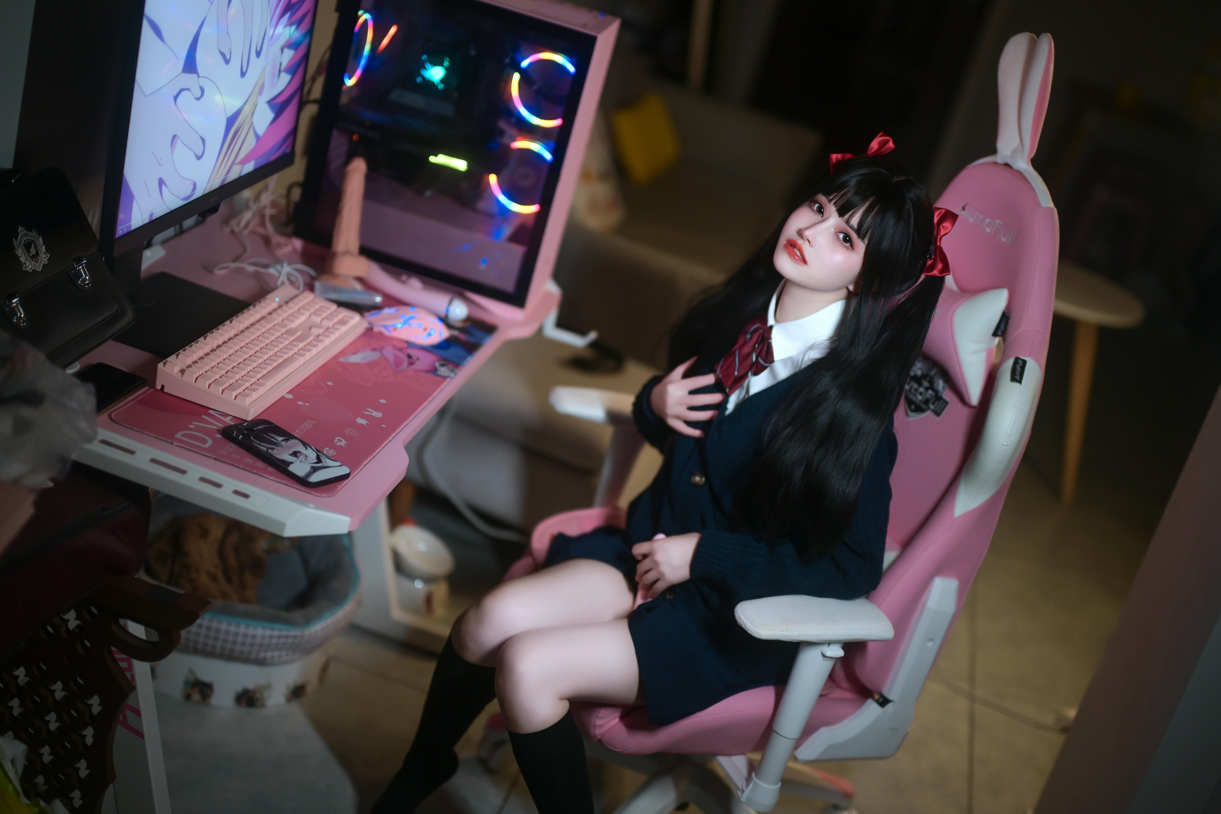 鹿八岁 NO.010 少女的悸动XJK双马尾 [120P1V 2.88GB]_第2集