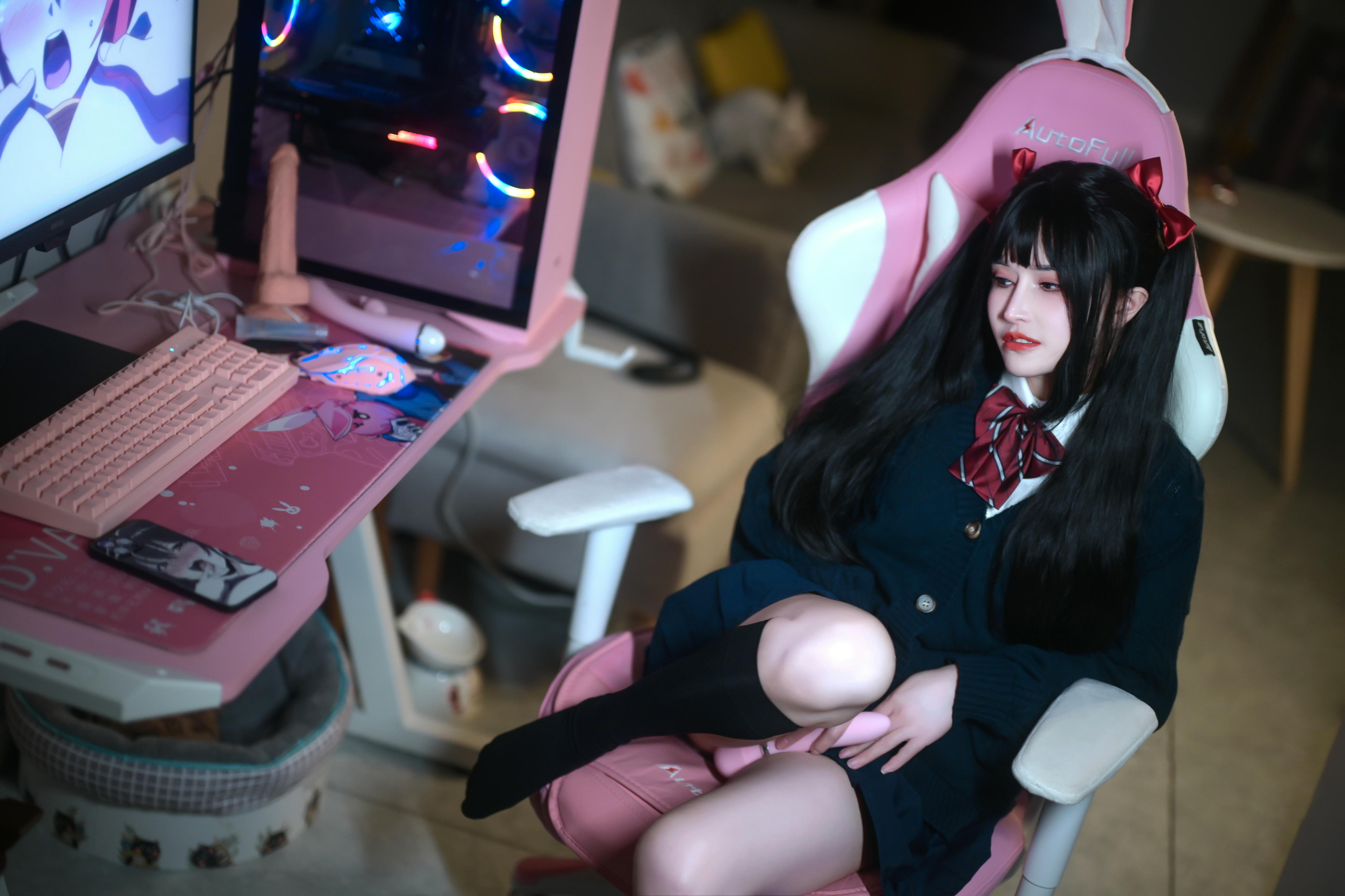 鹿八岁 NO.010 少女的悸动XJK双马尾 [120P1V 2.88GB]_第2集