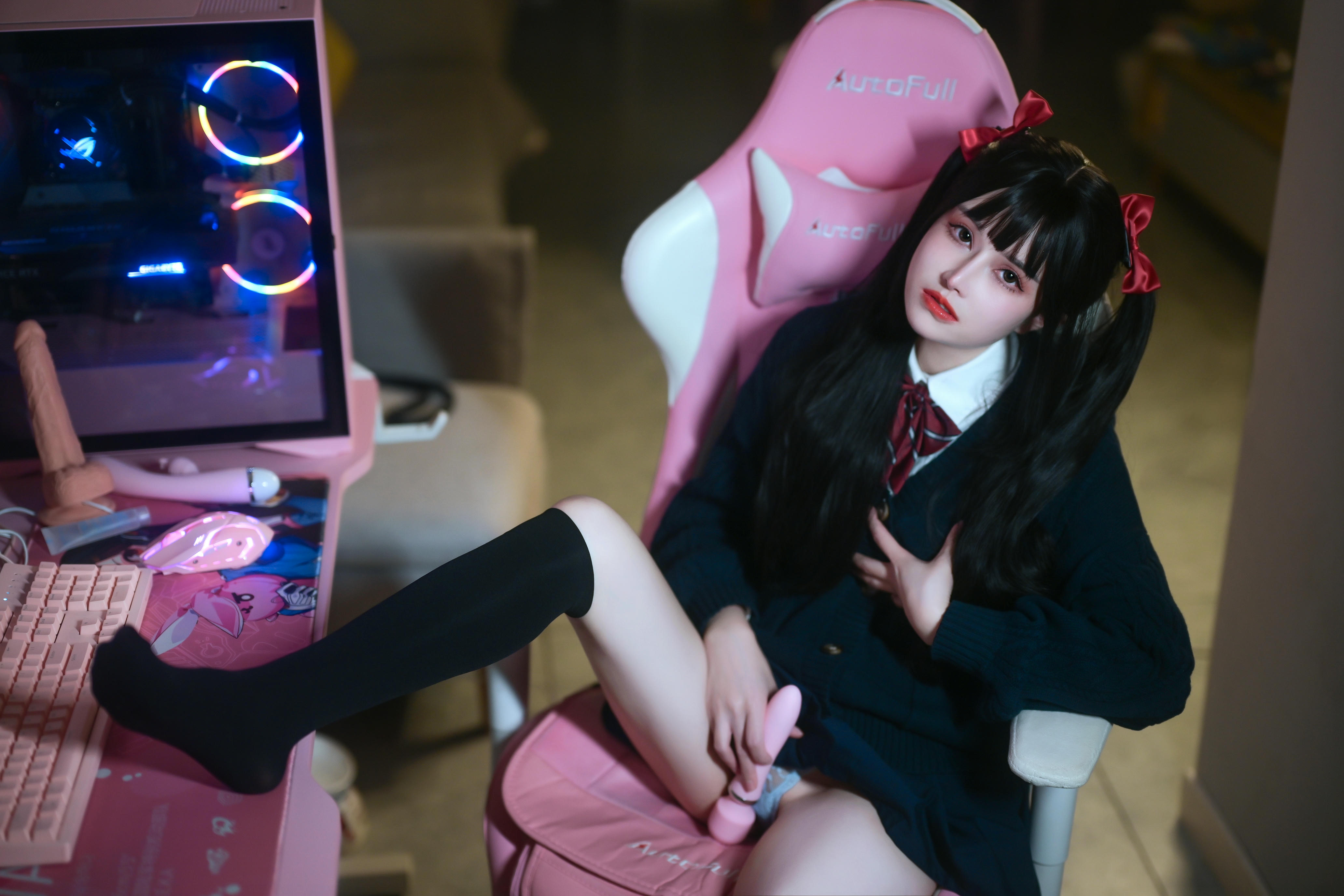 鹿八岁 NO.010 少女的悸动XJK双马尾 [120P1V 2.88GB]_第3集