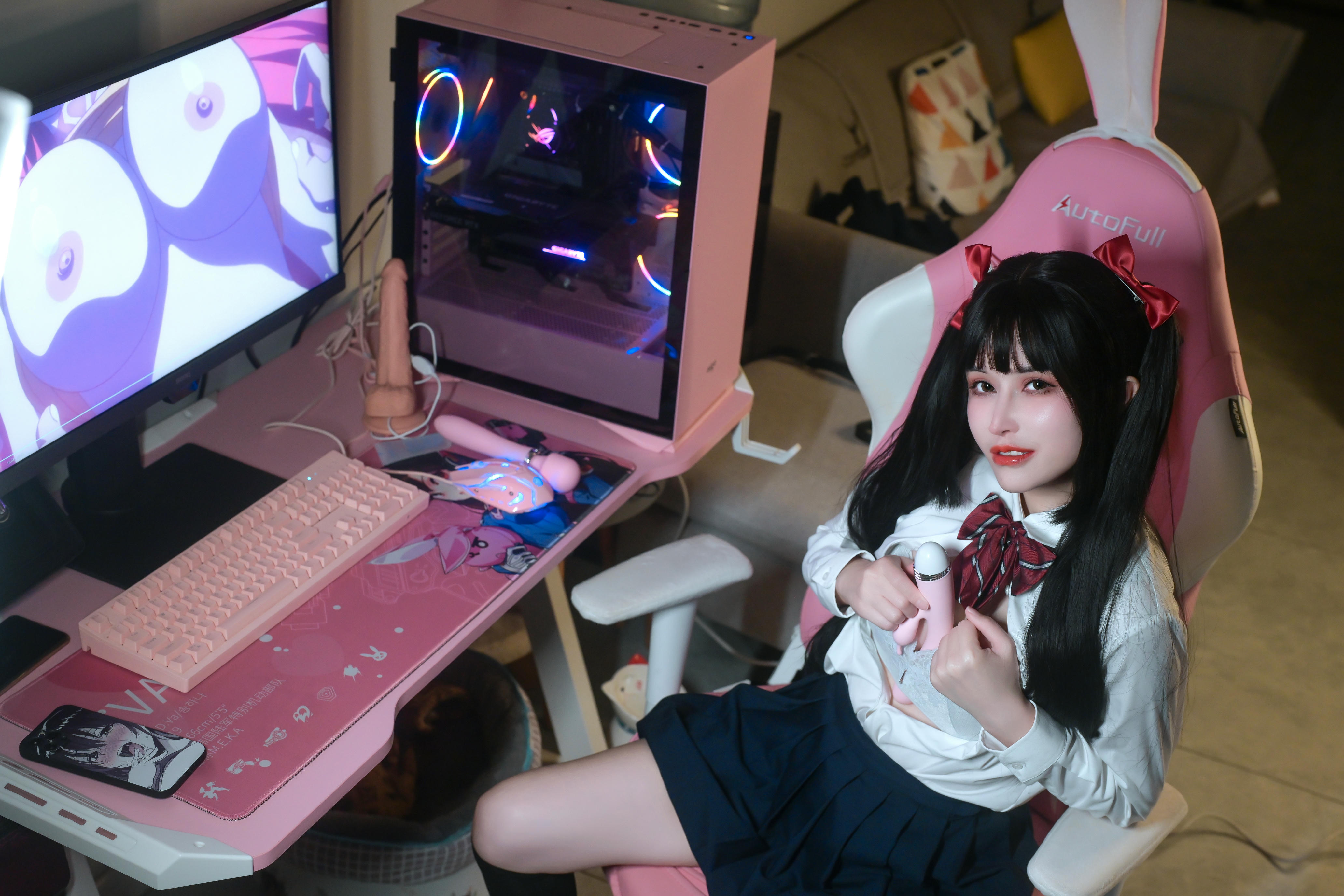 鹿八岁 NO.010 少女的悸动XJK双马尾 [120P1V 2.88GB]_第3集