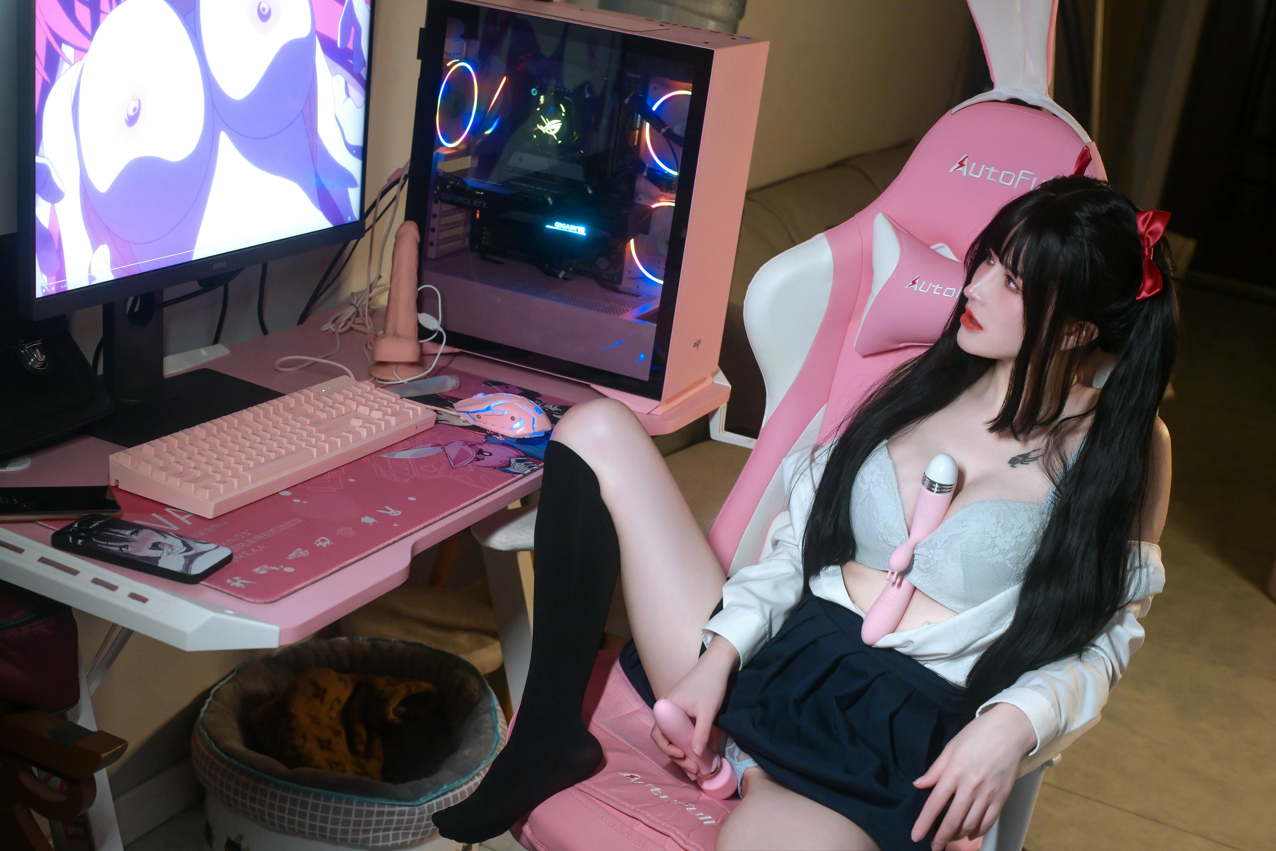 鹿八岁 NO.010 少女的悸动XJK双马尾 [120P1V 2.88GB]_第3集