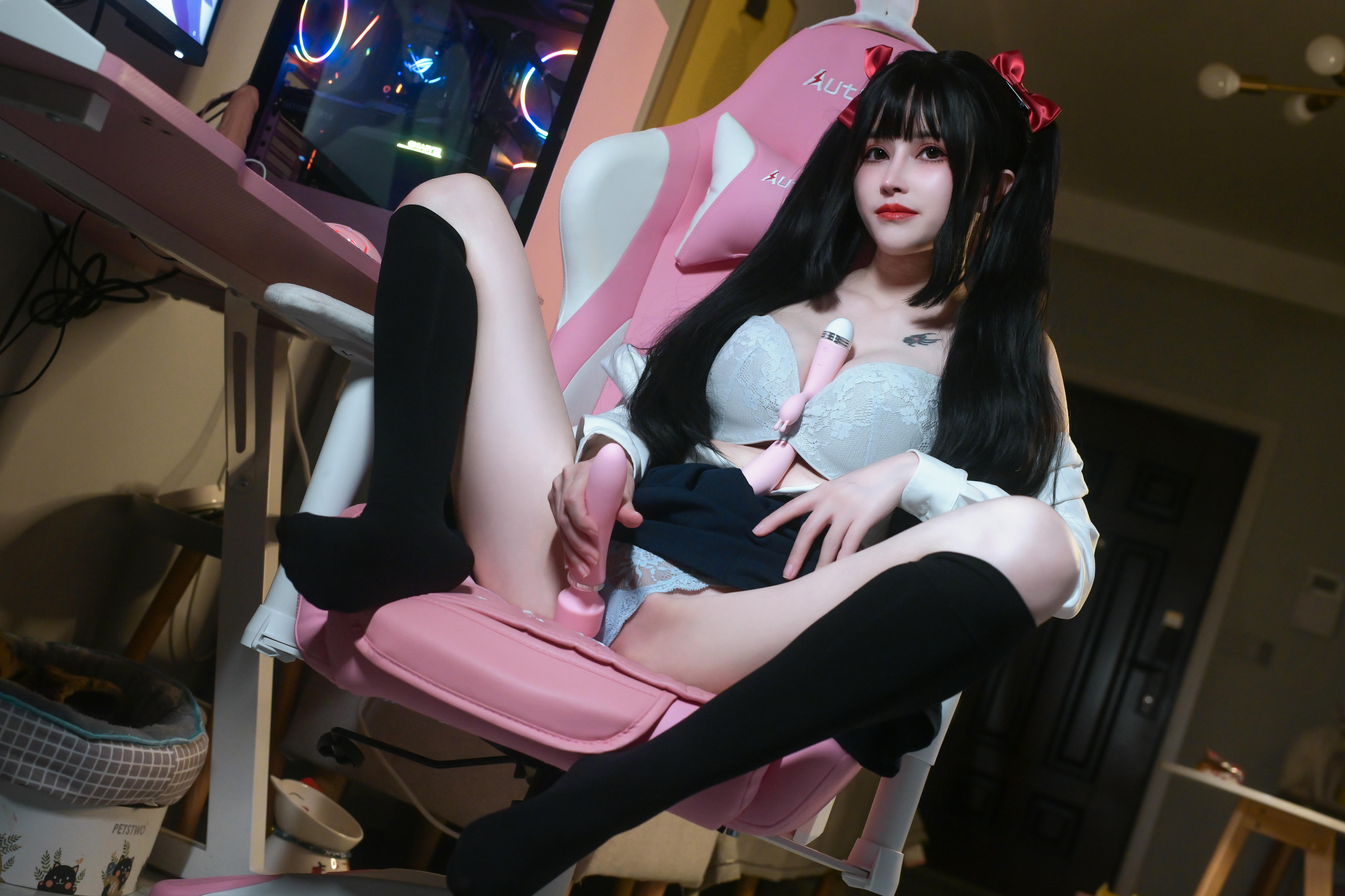 鹿八岁 NO.010 少女的悸动XJK双马尾 [120P1V 2.88GB]_第3集