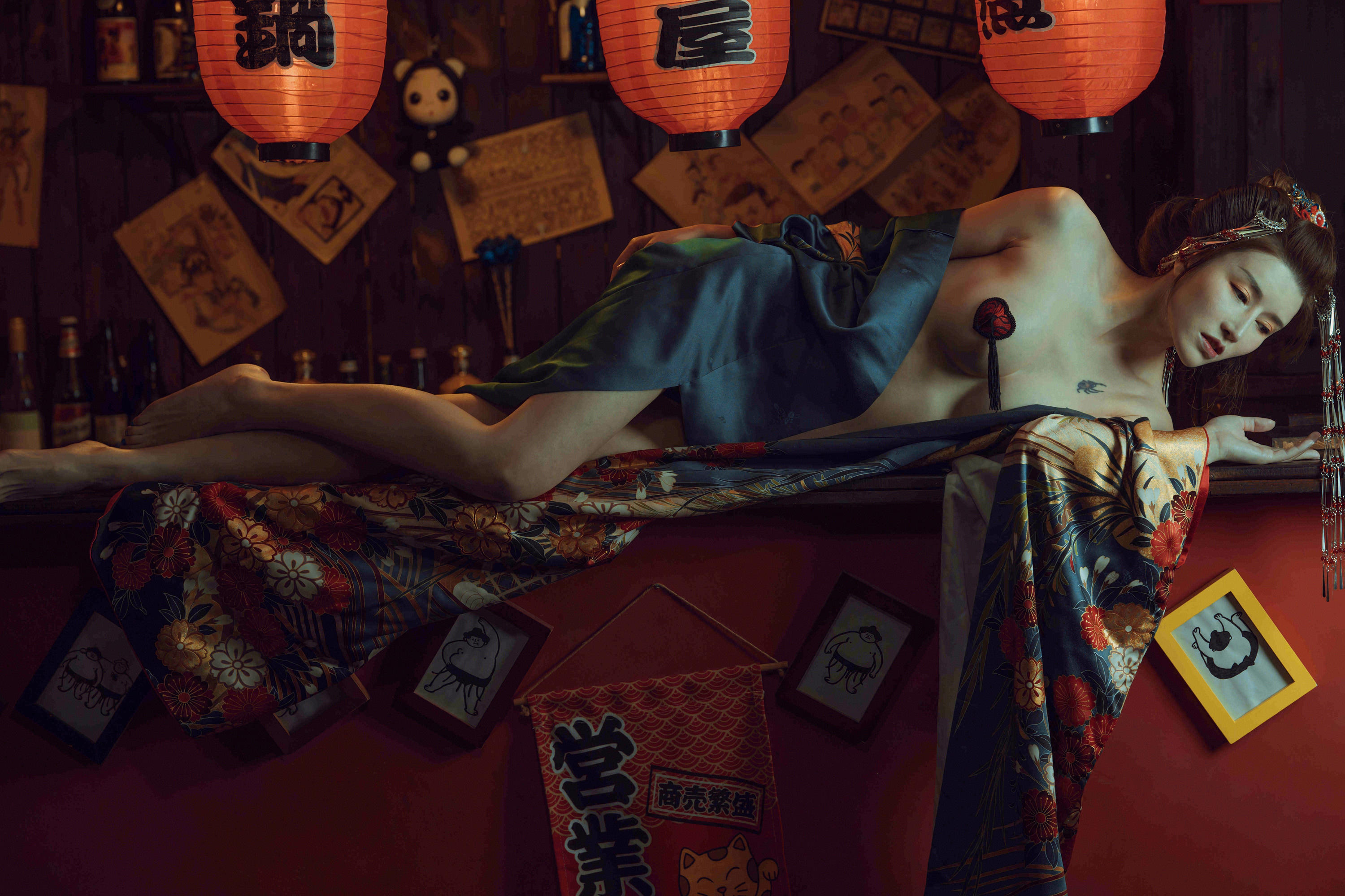 鹿八岁 NO.014 酒醉的和服少女 [40P+1V／447MB]_第1集