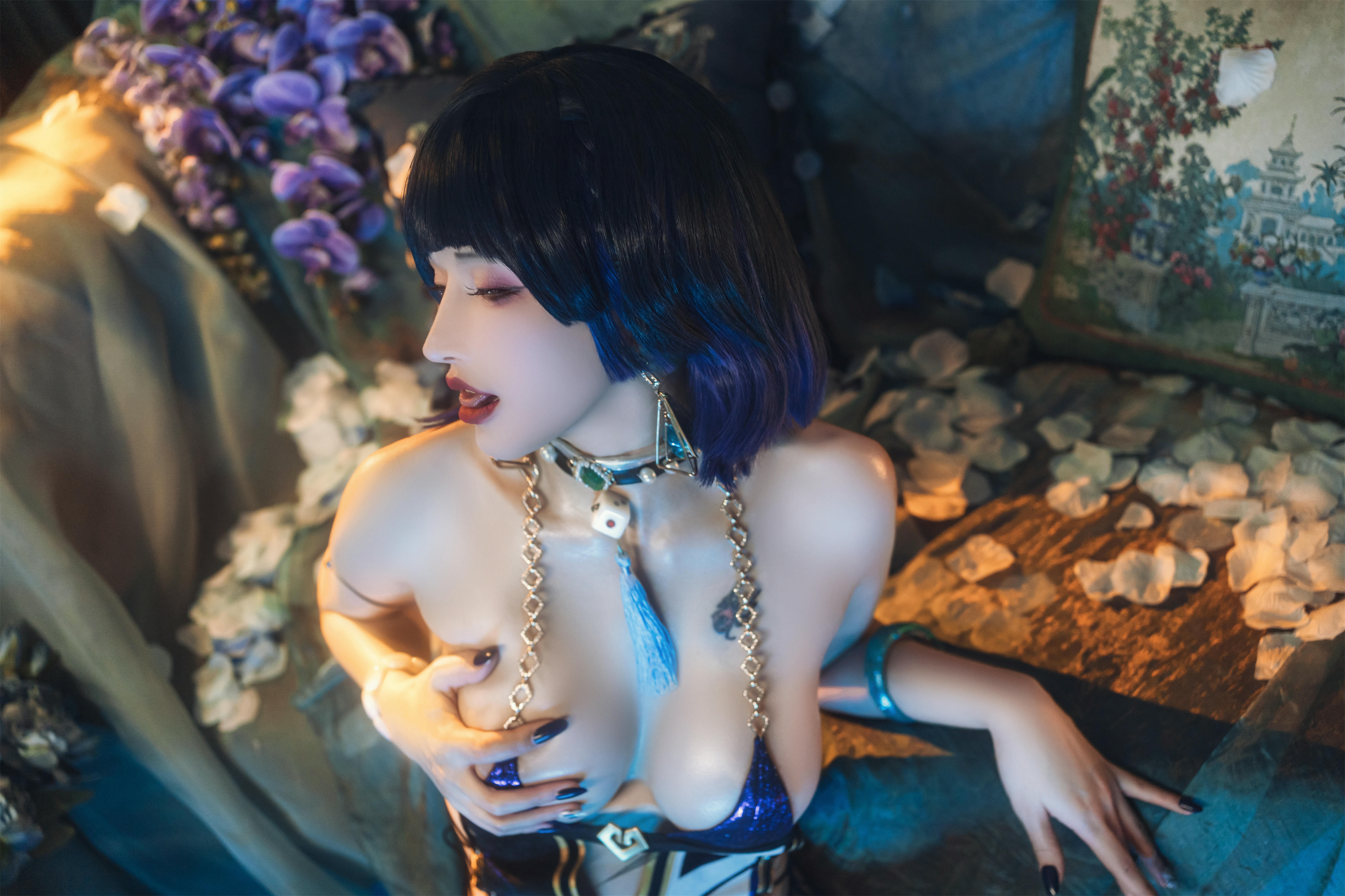 鹿八岁 NO.027 原神 夜兰[61P-1V-1005.7M]_第1集