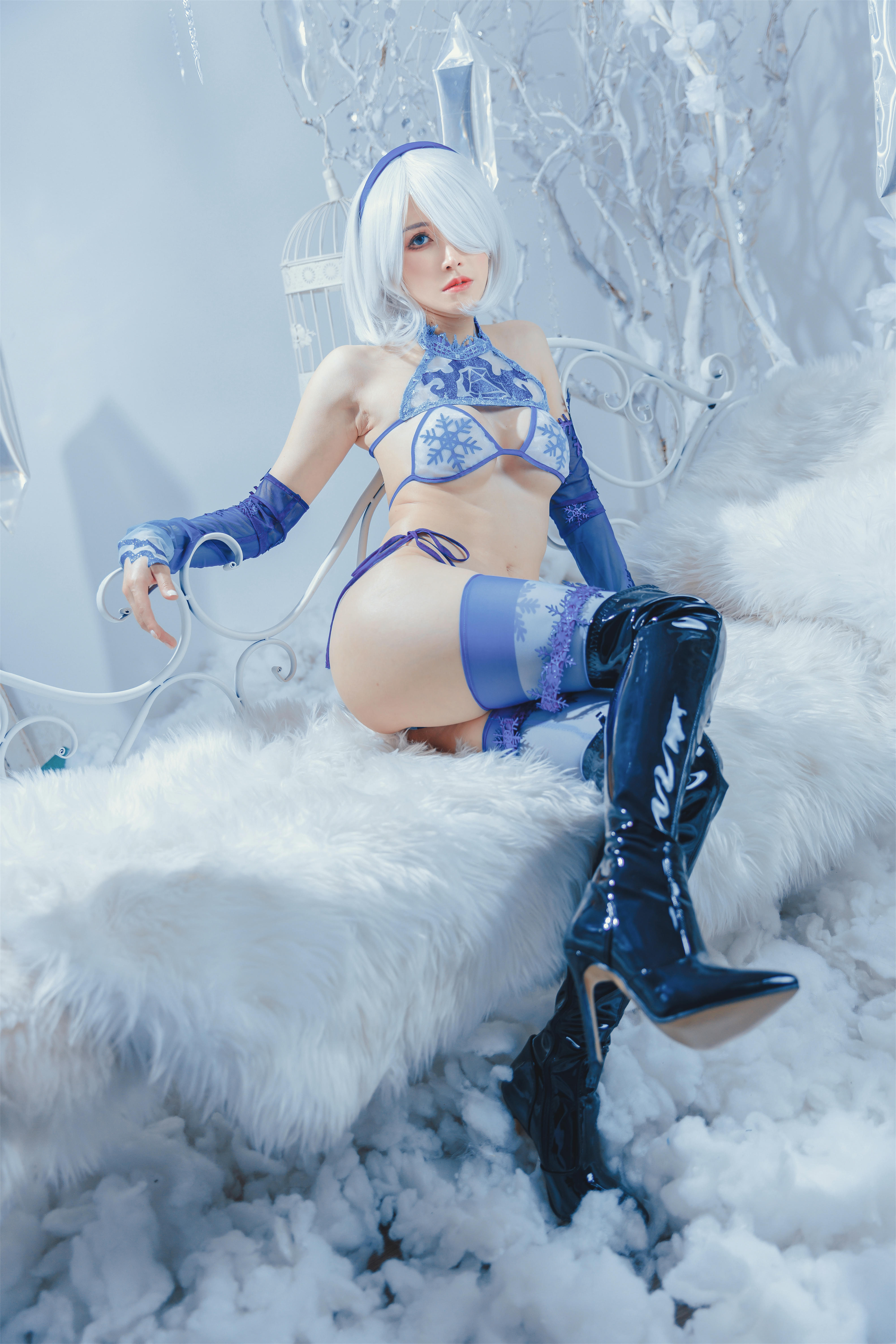 鹿八岁 NO.030 尼尔：机械纪元 2B冰雪[33P-527.3M]_第1集