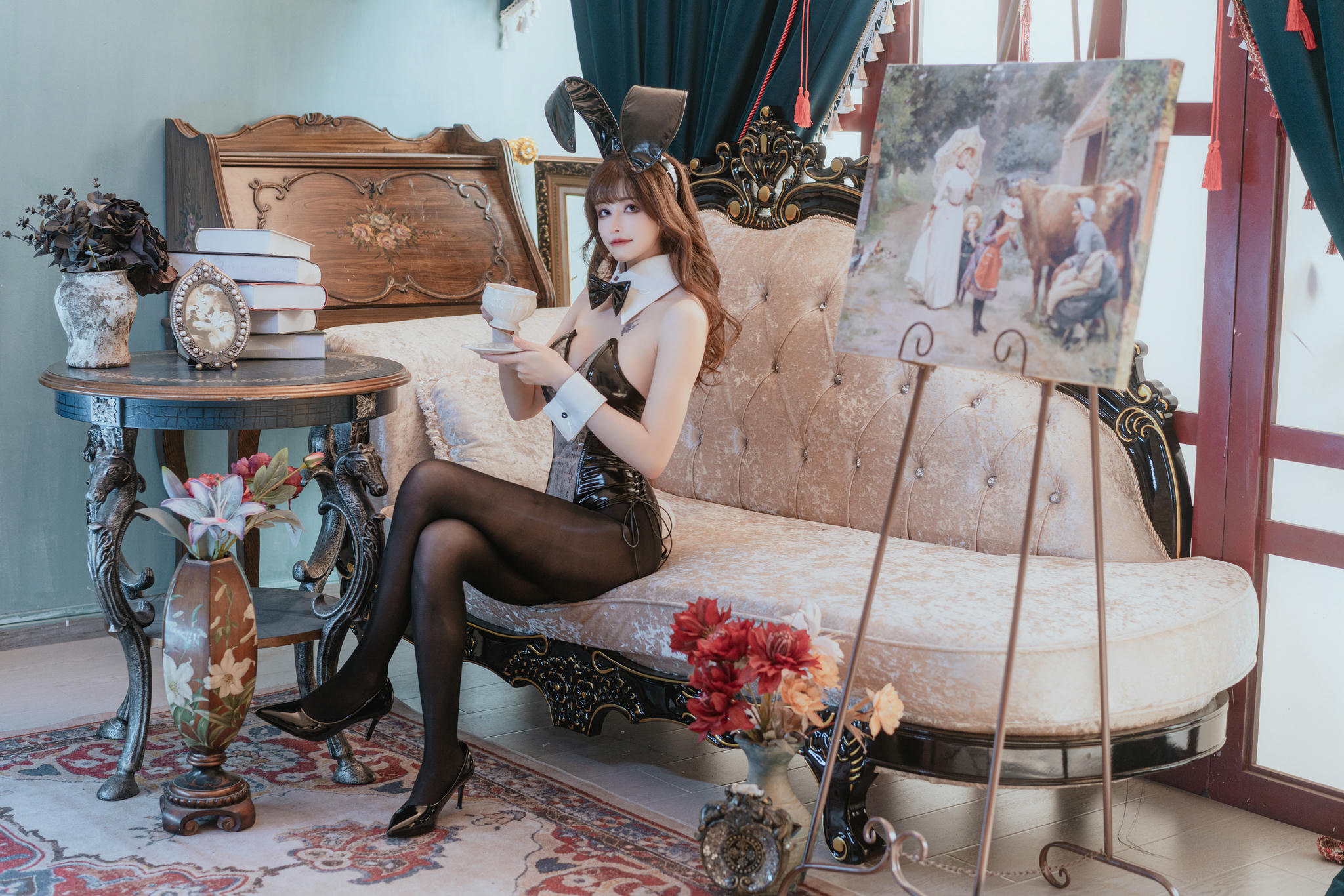 鹿八岁 NO.076 豹纹、透明兔女郎2.0[71P1V 486M]_第1集