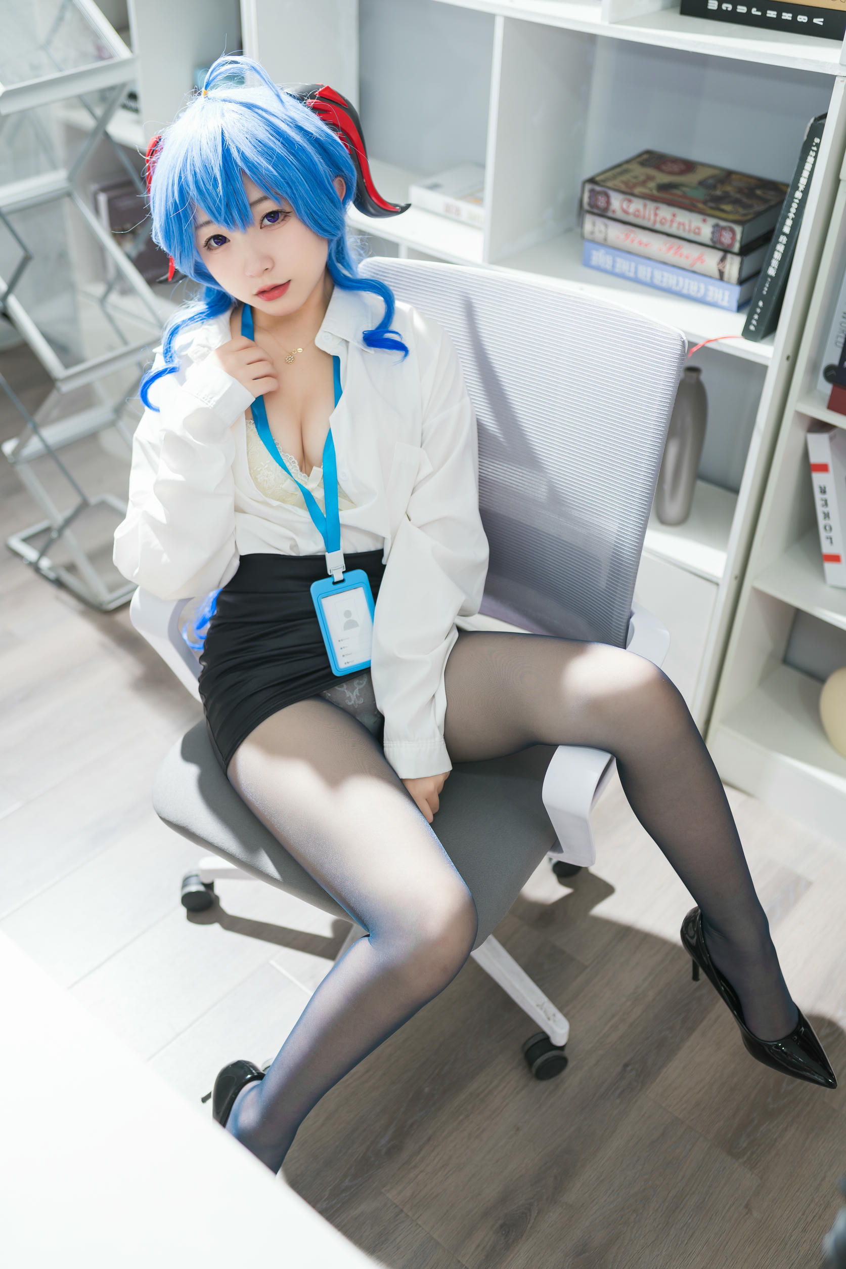 花铃Hana NO.020 甘雨秘书ol [94P-671MB]_第4集