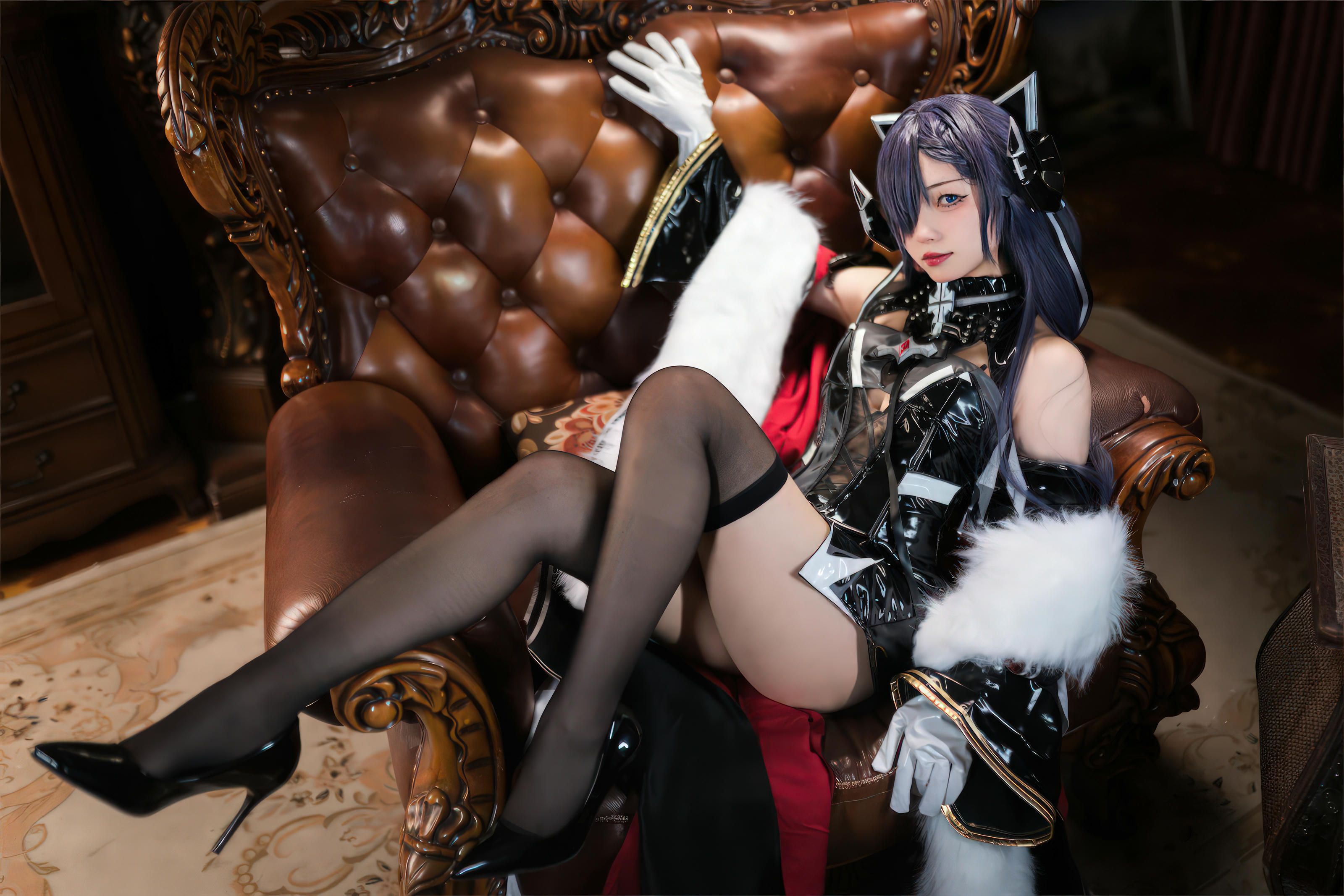 花铃Hana NO.023 碧蓝航线-奥古斯特(铁血猫猫) [45P／288MB]_第1集