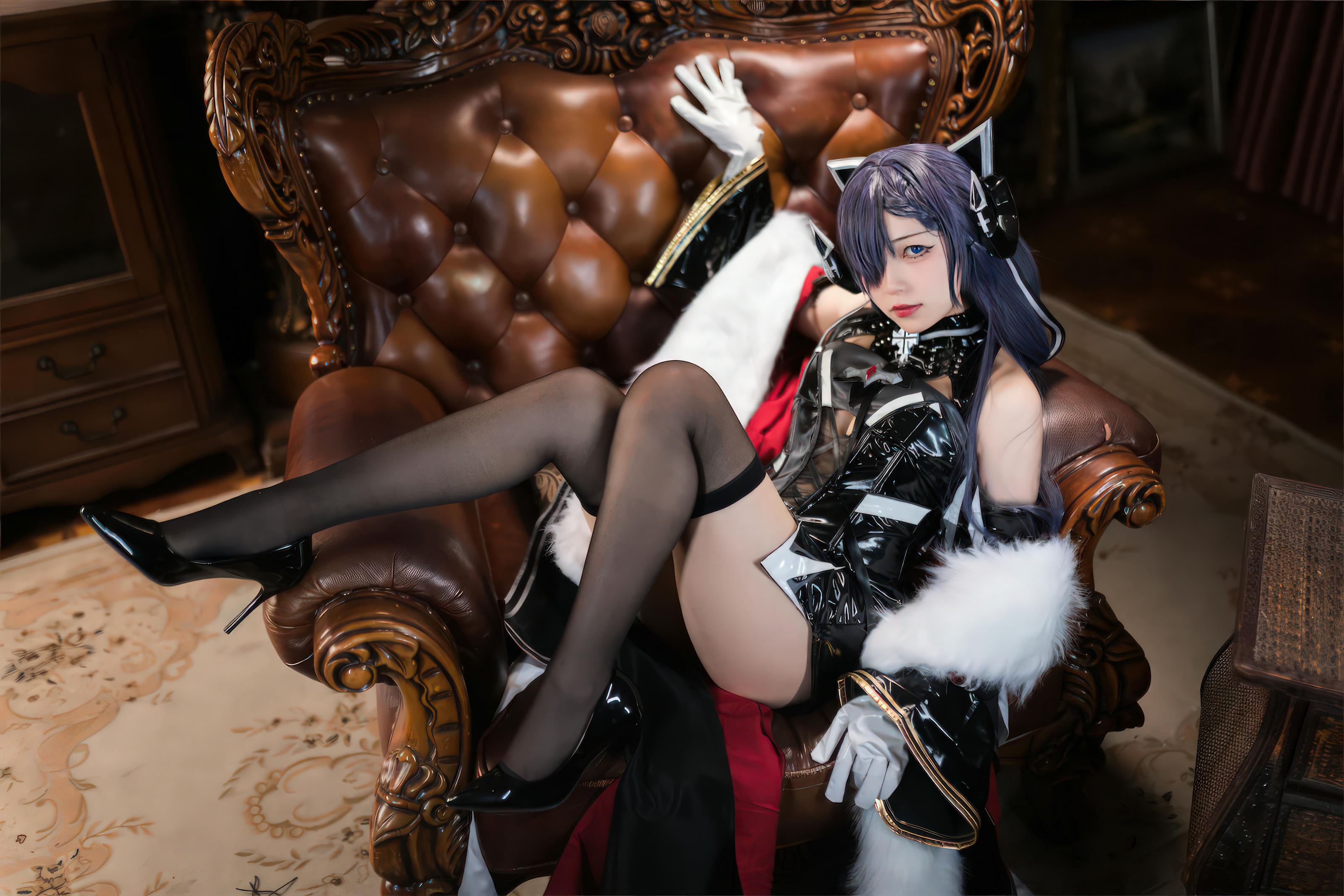 花铃Hana NO.023 碧蓝航线-奥古斯特(铁血猫猫) [45P／288MB]_第1集