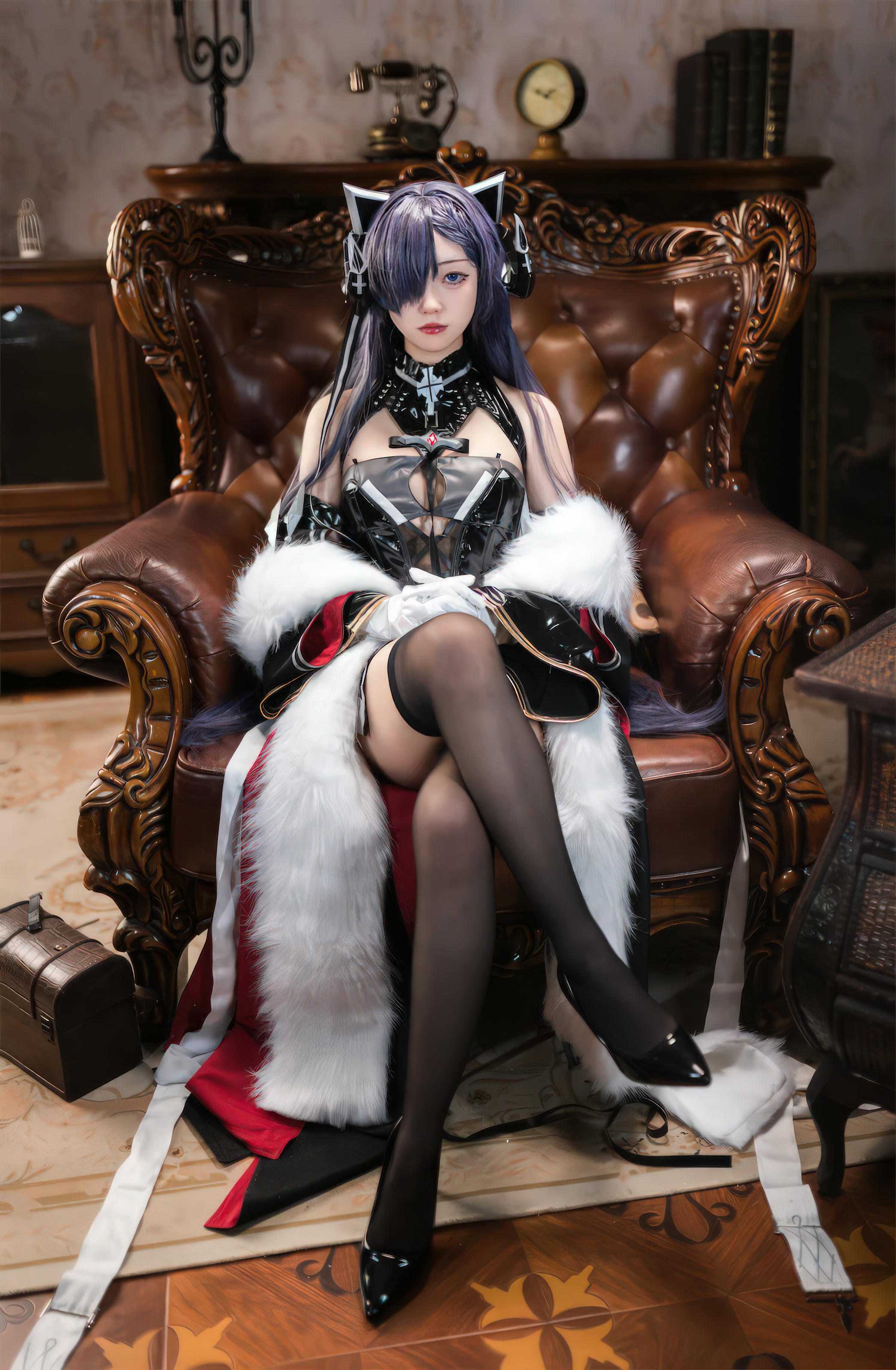 花铃Hana NO.023 碧蓝航线-奥古斯特(铁血猫猫) [45P／288MB]_第1集