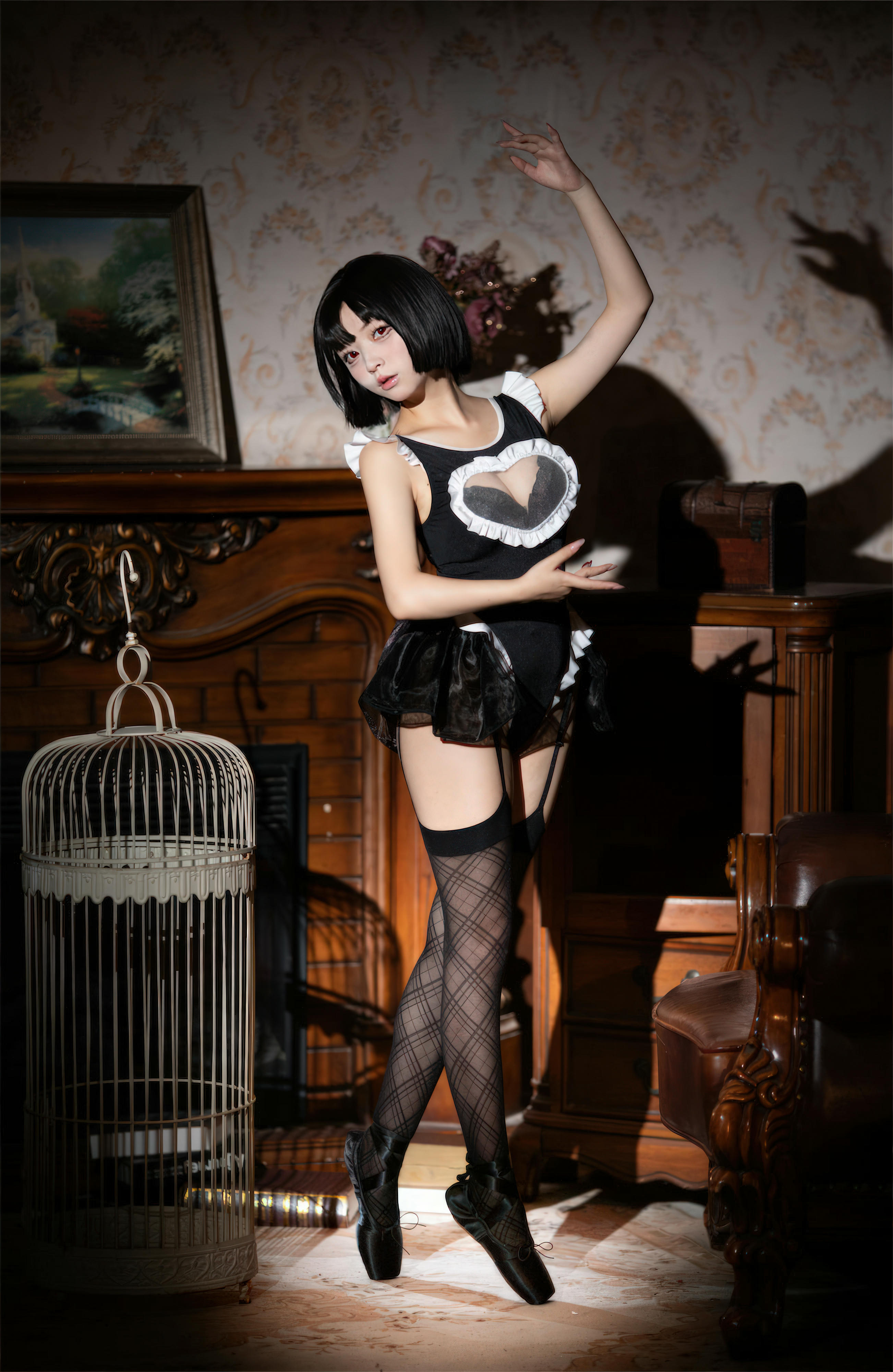 花铃Hana NO.026 马戏团芭蕾 吊带袜高叉[43P-329.5M]_第1集