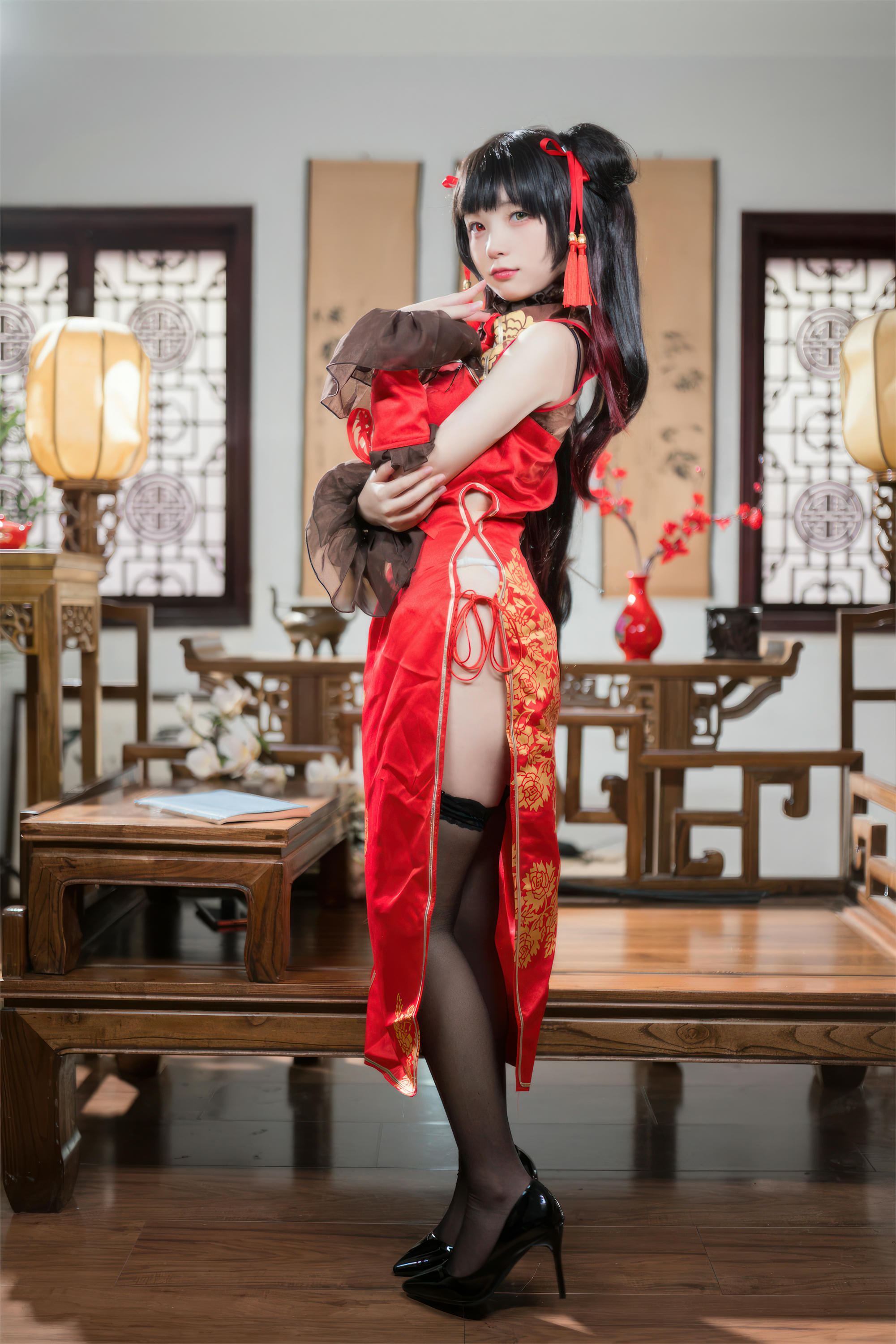 花铃Hana NO.037 时崎狂三旗袍[66P-521.2M]_第4集