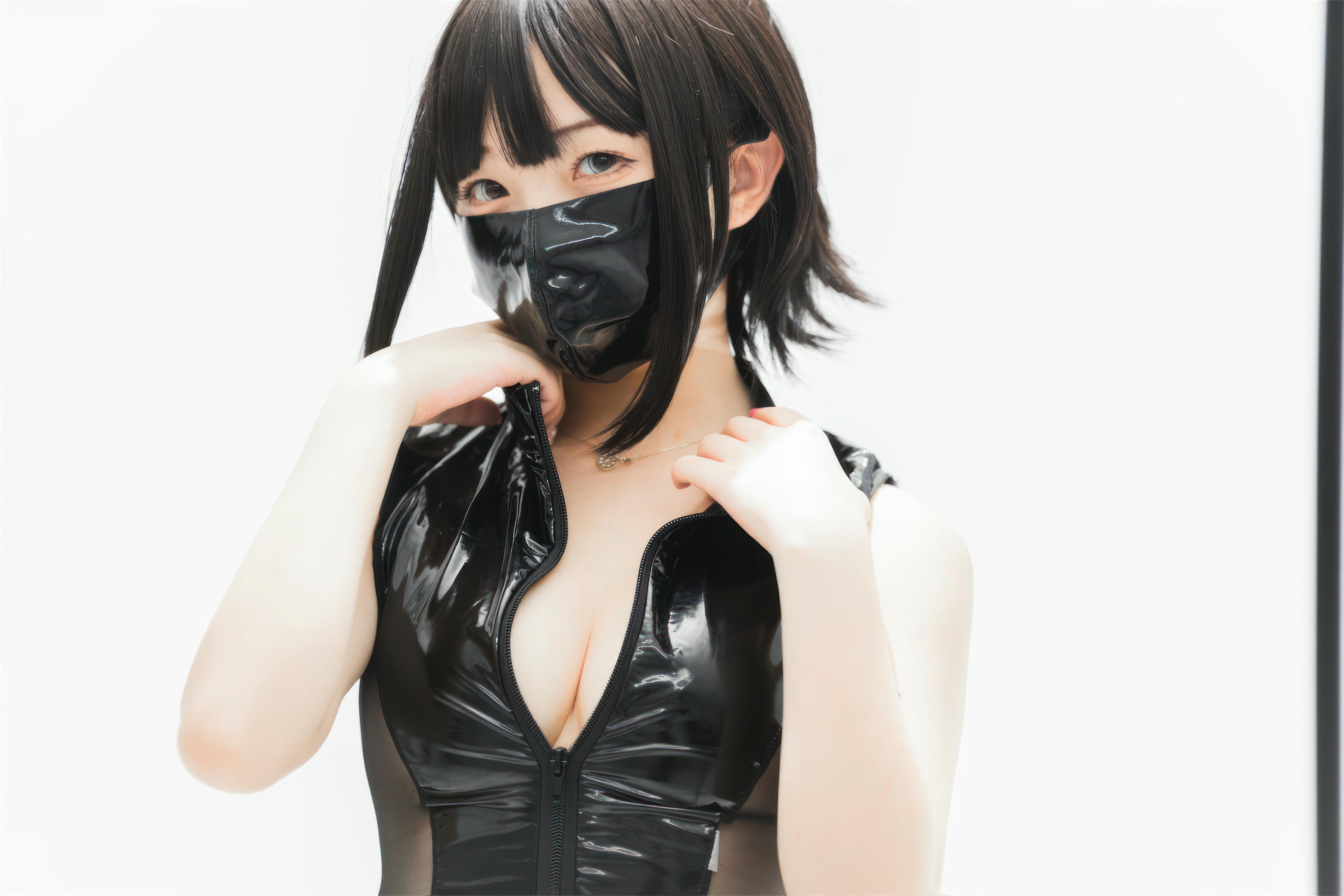 花铃Hana NO.049 灰丝皮衣 [73P 286MB]_第1集