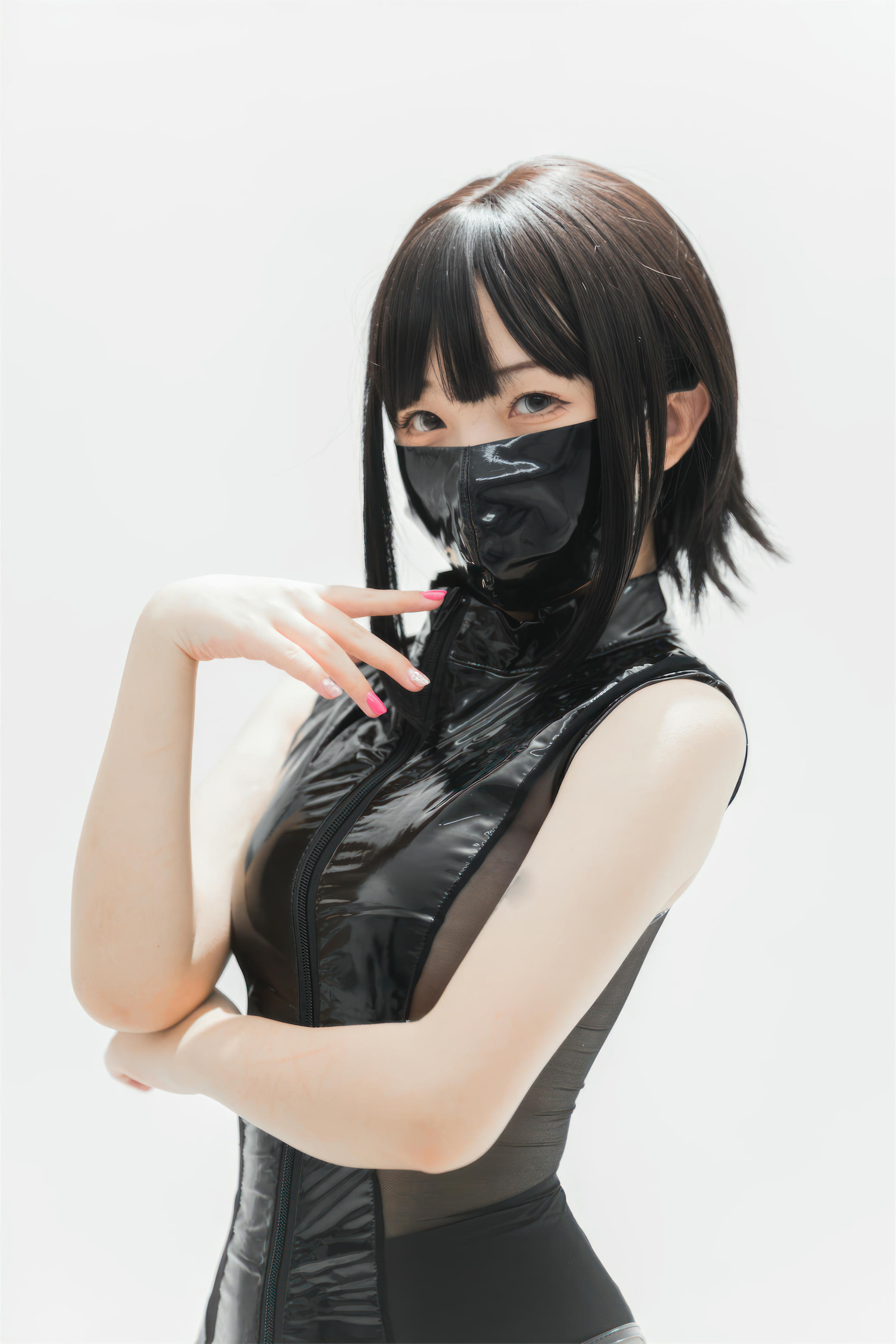 花铃Hana NO.049 灰丝皮衣 [73P 286MB]_第1集