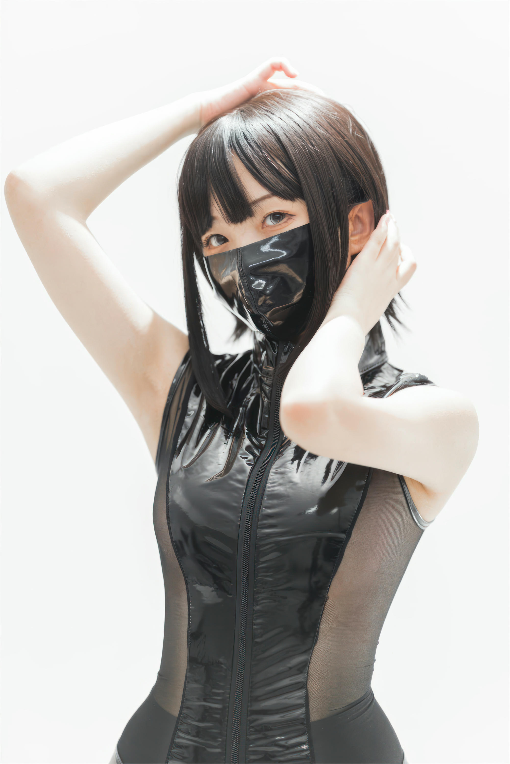 花铃Hana NO.049 灰丝皮衣 [73P 286MB]_第1集