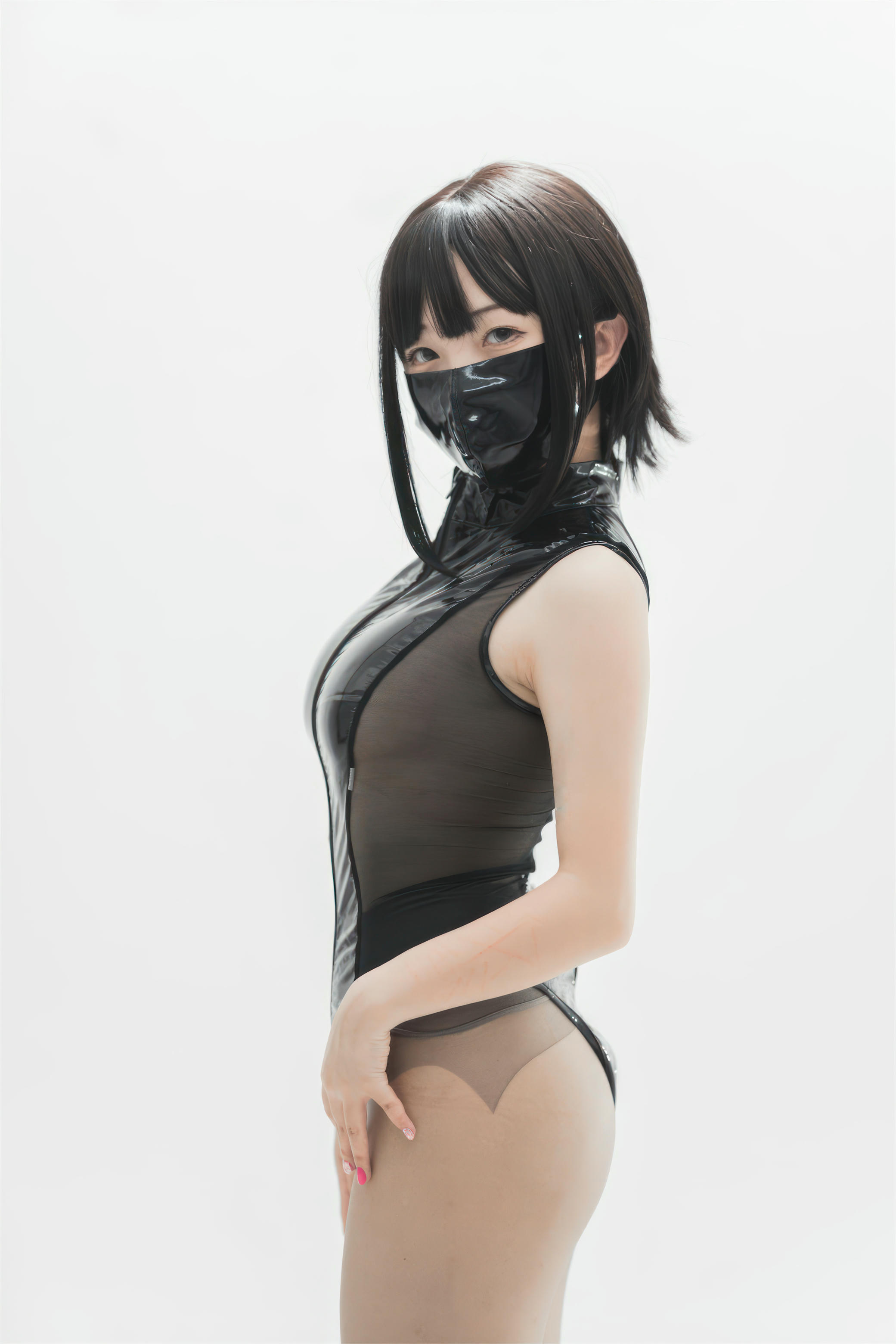 花铃Hana NO.049 灰丝皮衣 [73P 286MB]_第1集