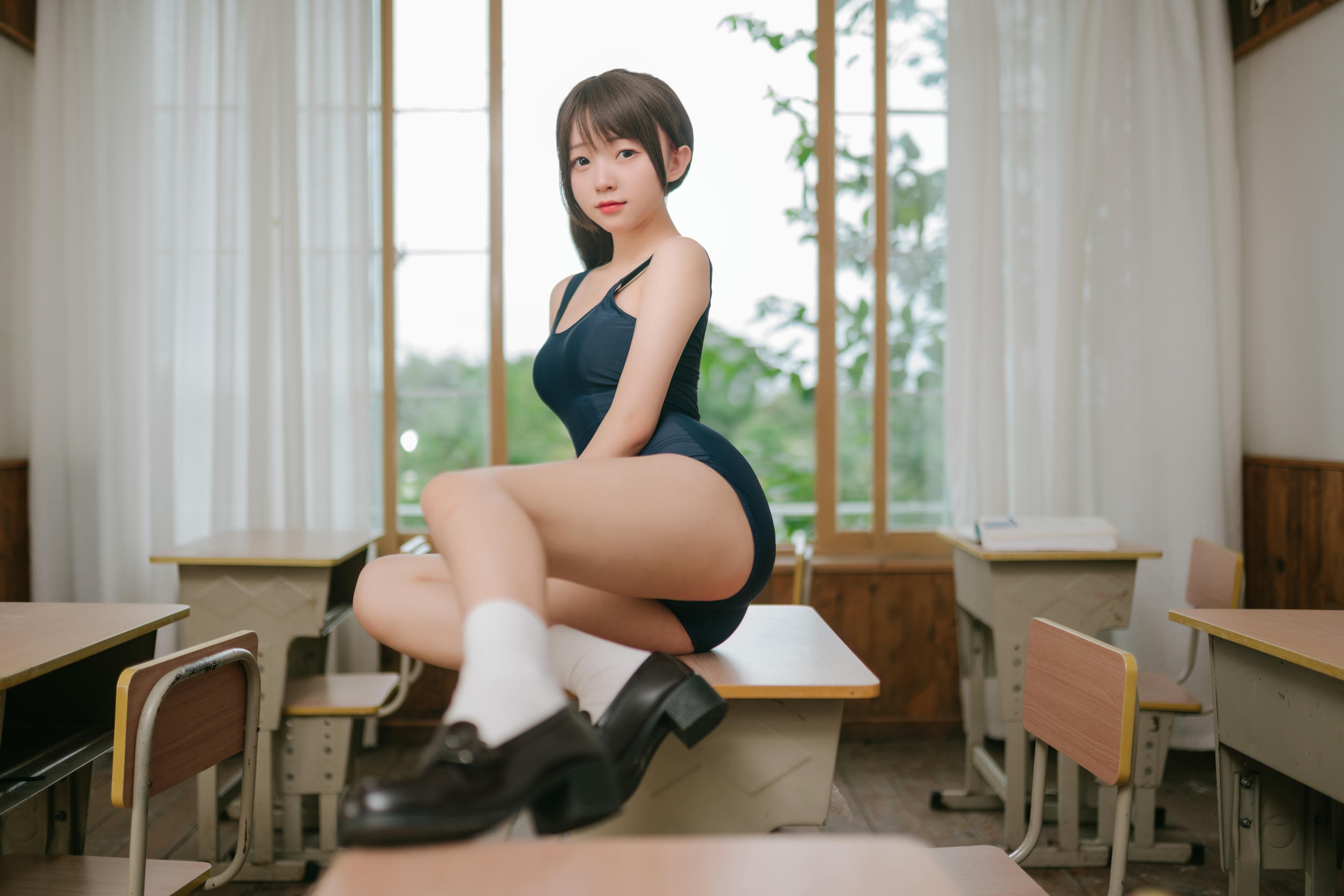 花铃Hana NO.058 风纪委员死裤水x游泳课风纪委员 [93P-715MB]_第5集