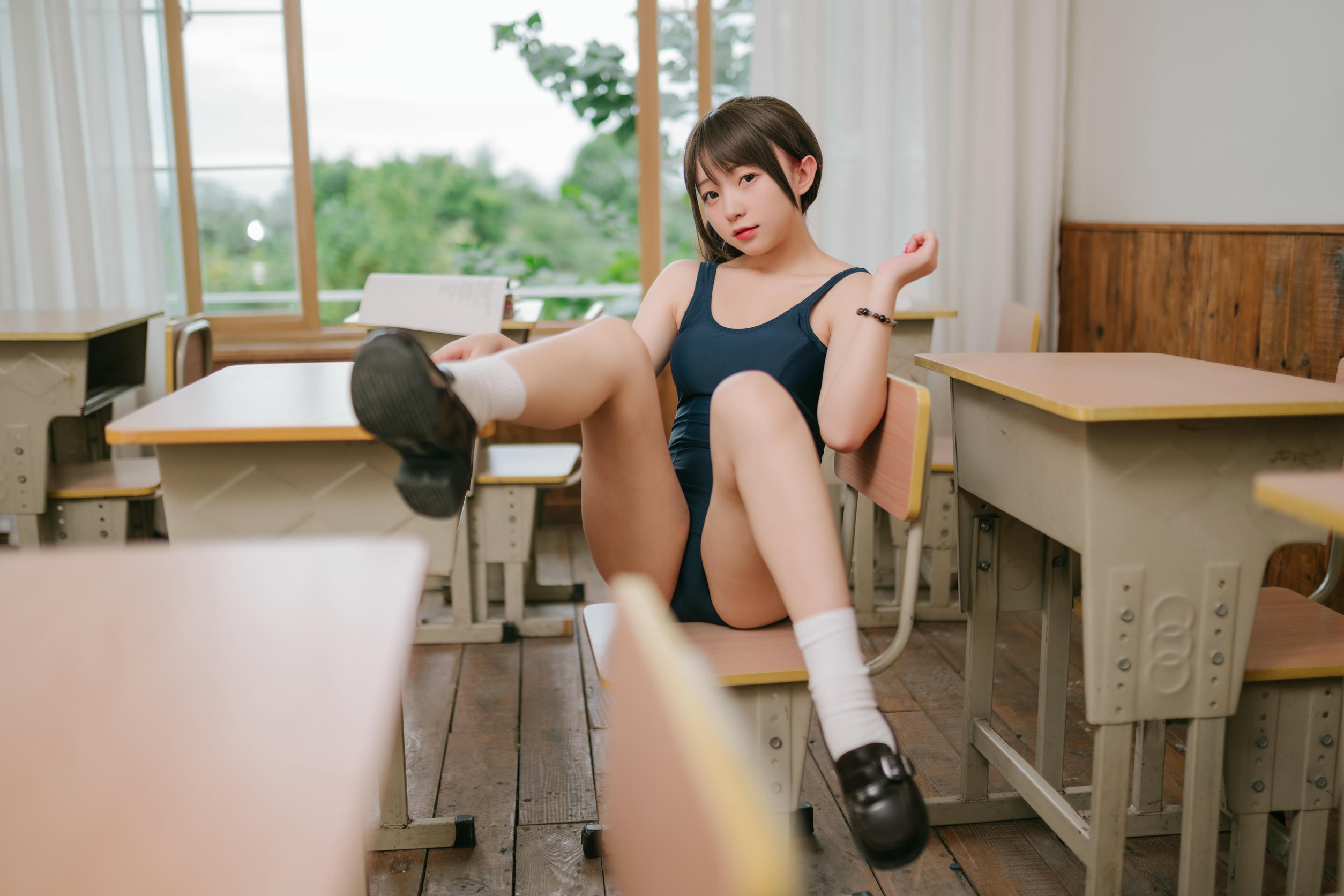 花铃Hana NO.058 风纪委员死裤水x游泳课风纪委员 [93P-715MB]_第1集