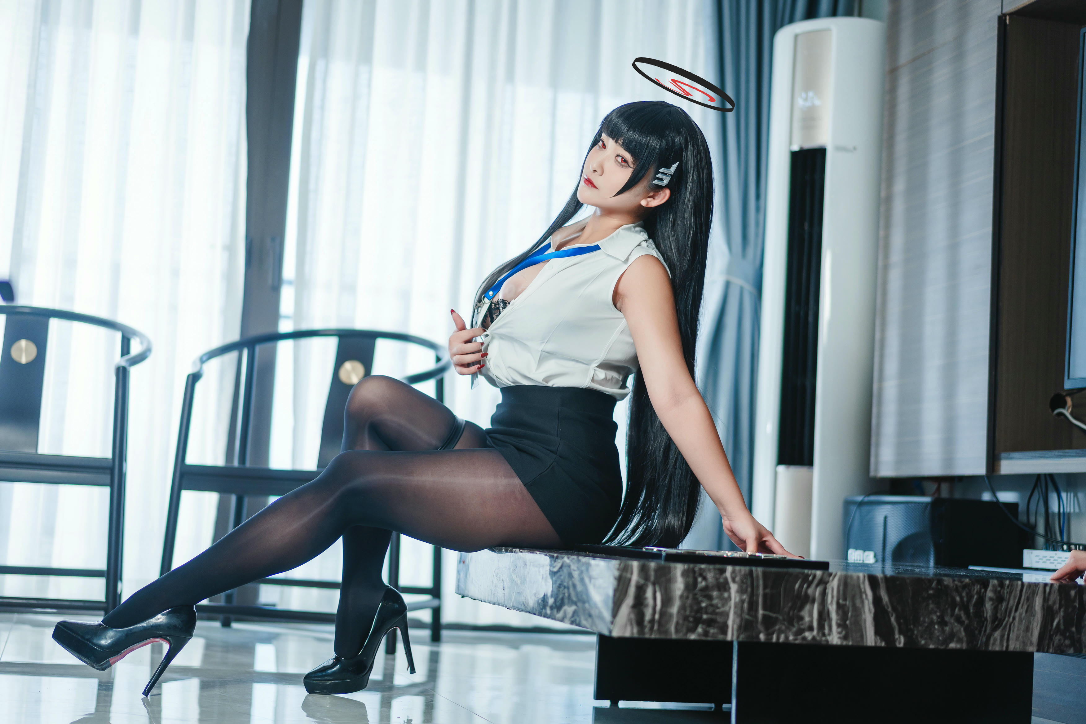 洛璃 LoLiSAMA NO.065 蔚蓝档案 莉音 [72P1V 1.06GB]_第3集