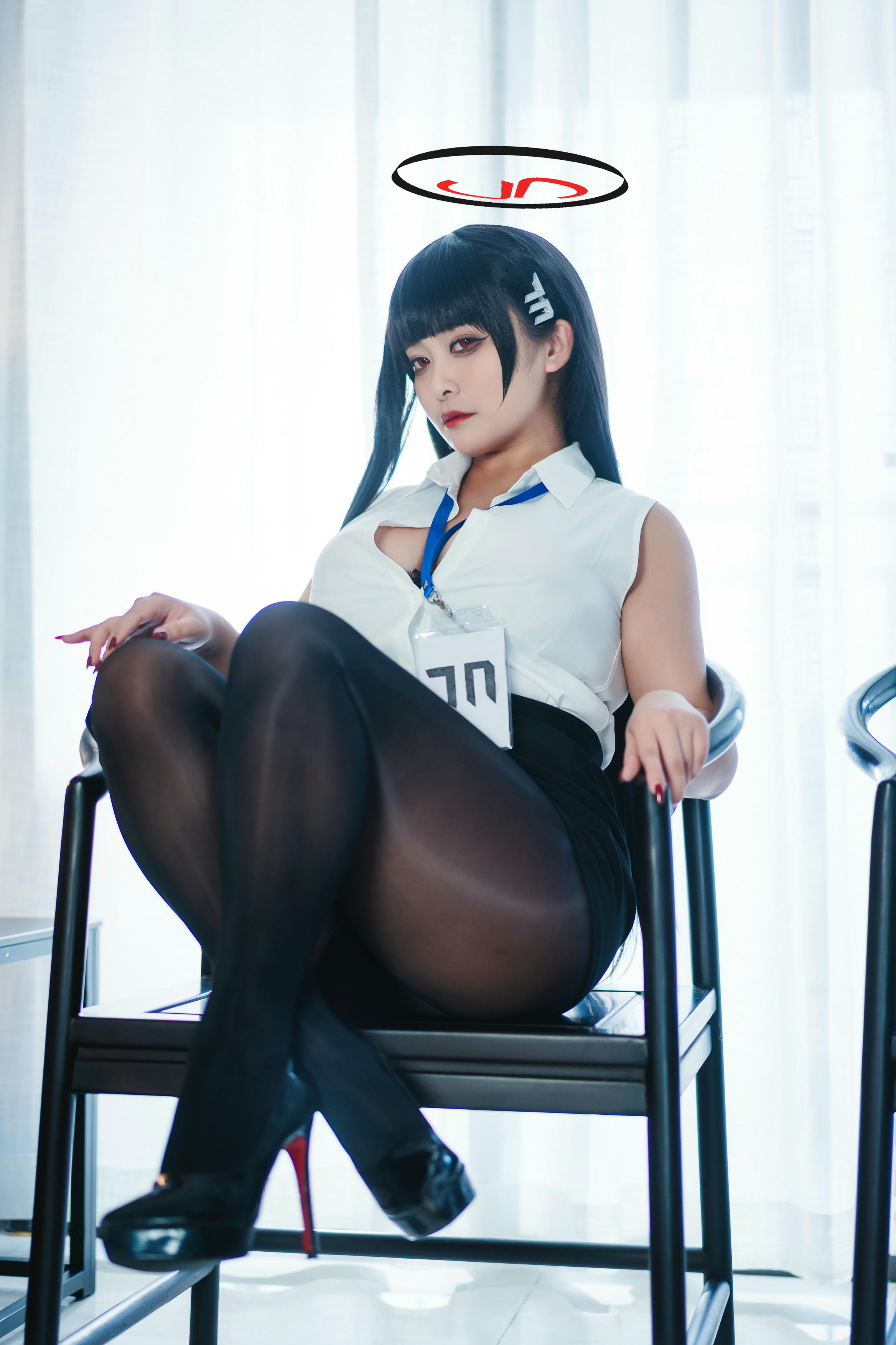 洛璃 LoLiSAMA NO.065 蔚蓝档案 莉音 [72P1V 1.06GB]_第4集