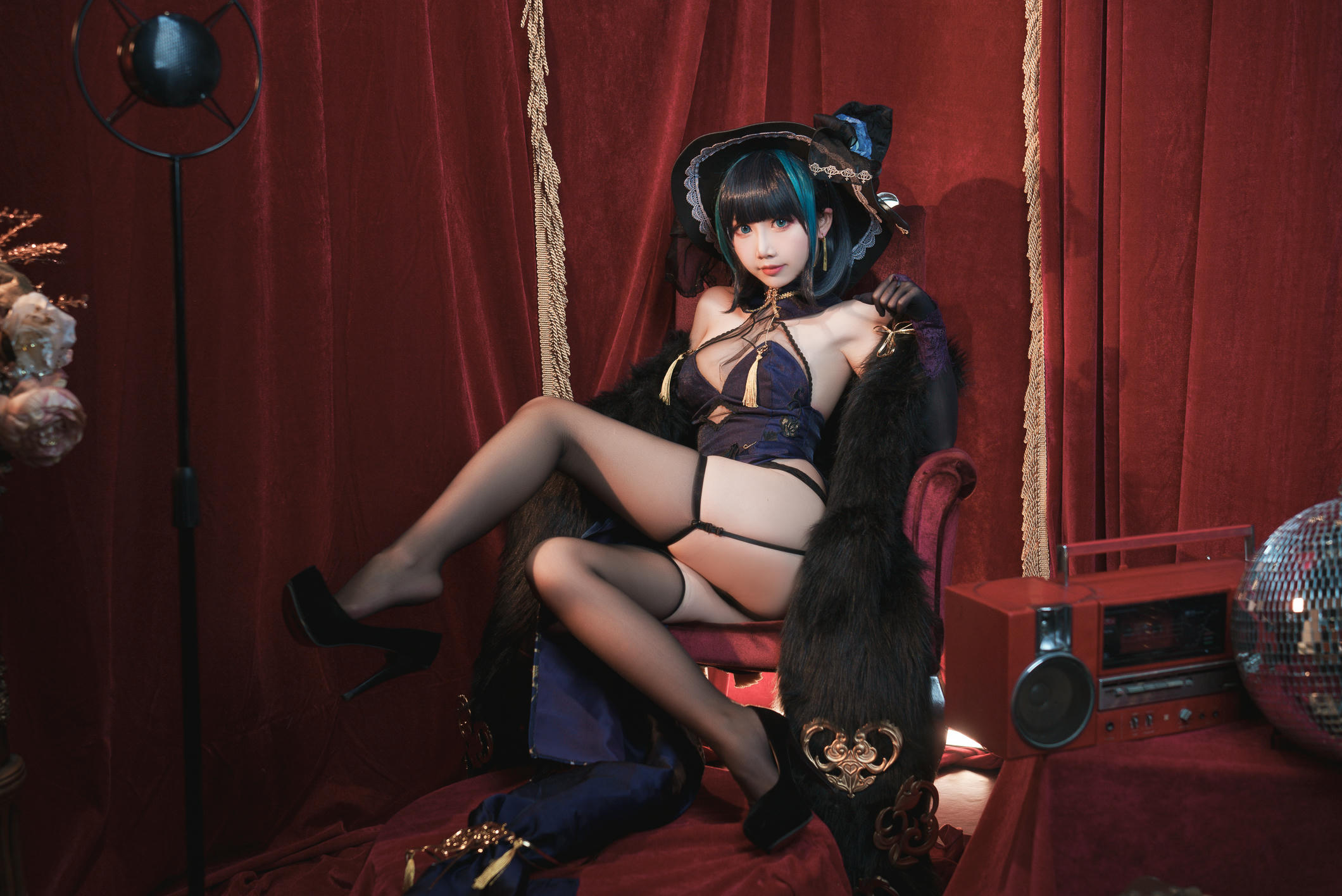 Coser面饼仙儿 NO.109 柴郡旗袍 [21P1V-790MB]_第1集