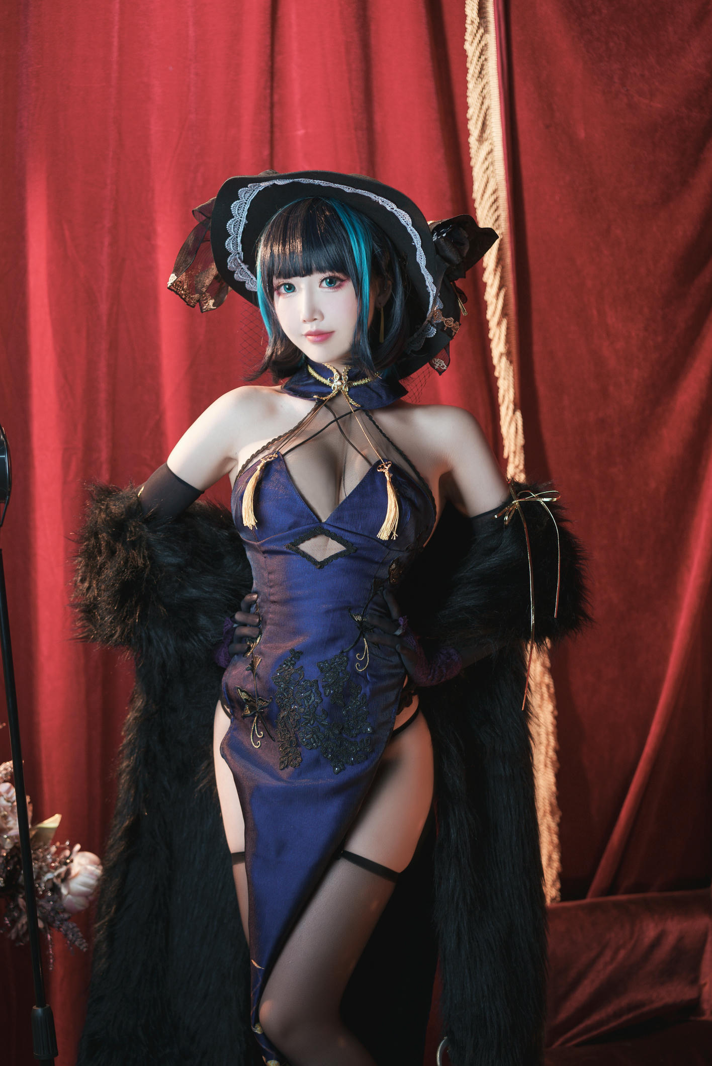 Coser面饼仙儿 NO.109 柴郡旗袍 [21P1V-790MB]_第1集