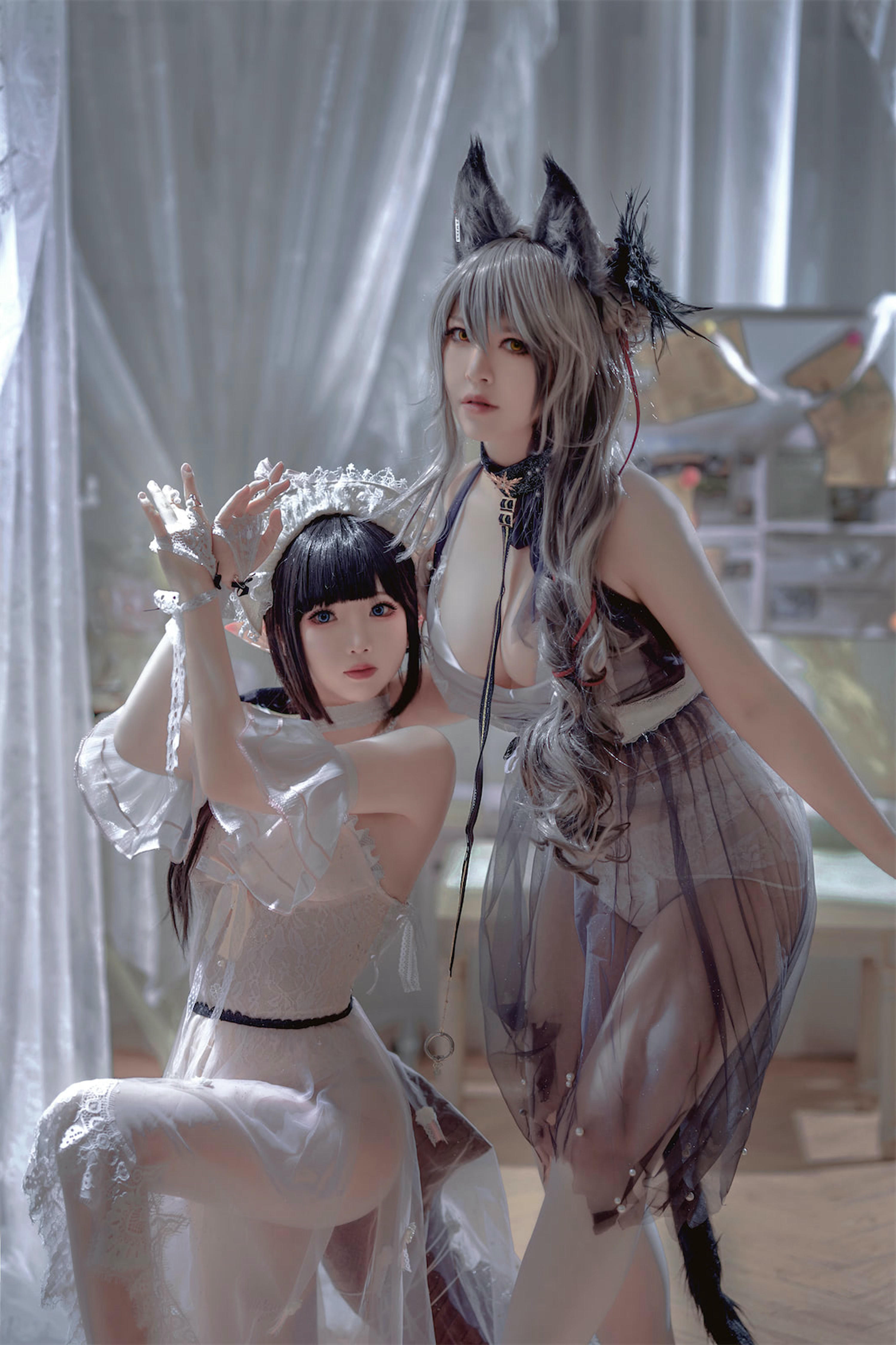 面饼仙儿 NO.119 &半半子 Arknights 黑x森蚺バレエ[56P-483MB]_第1集