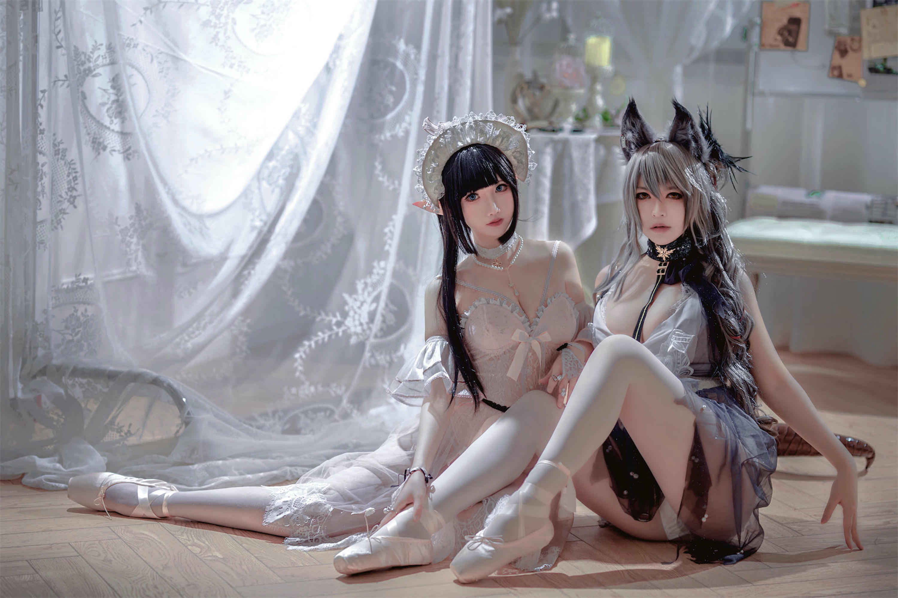 面饼仙儿 NO.119 &半半子 Arknights 黑x森蚺バレエ[56P-483MB]_第1集