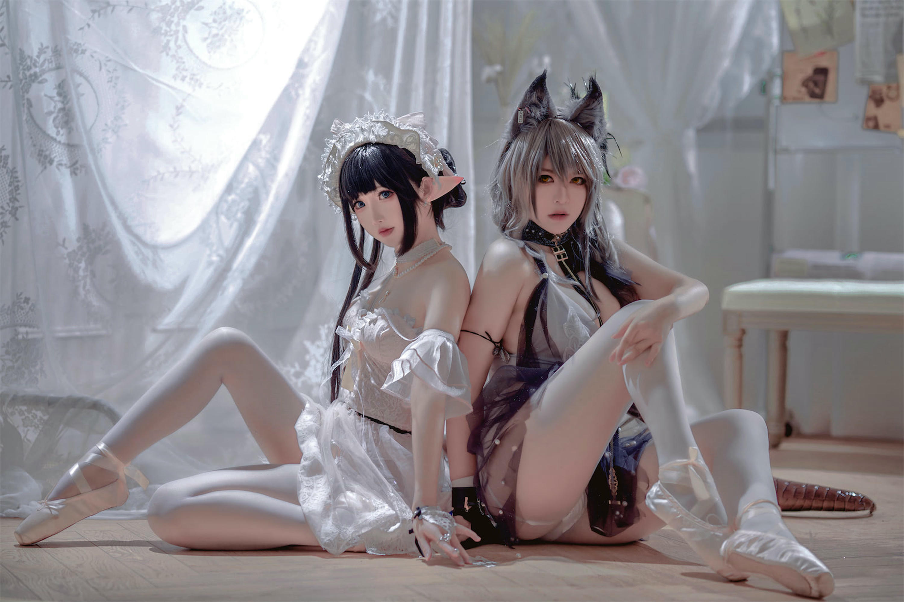 面饼仙儿 NO.119 &半半子 Arknights 黑x森蚺バレエ[56P-483MB]_第1集